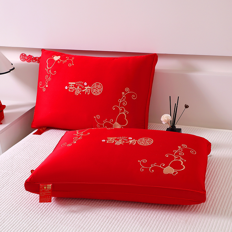 新款大红枕头婚庆枕芯