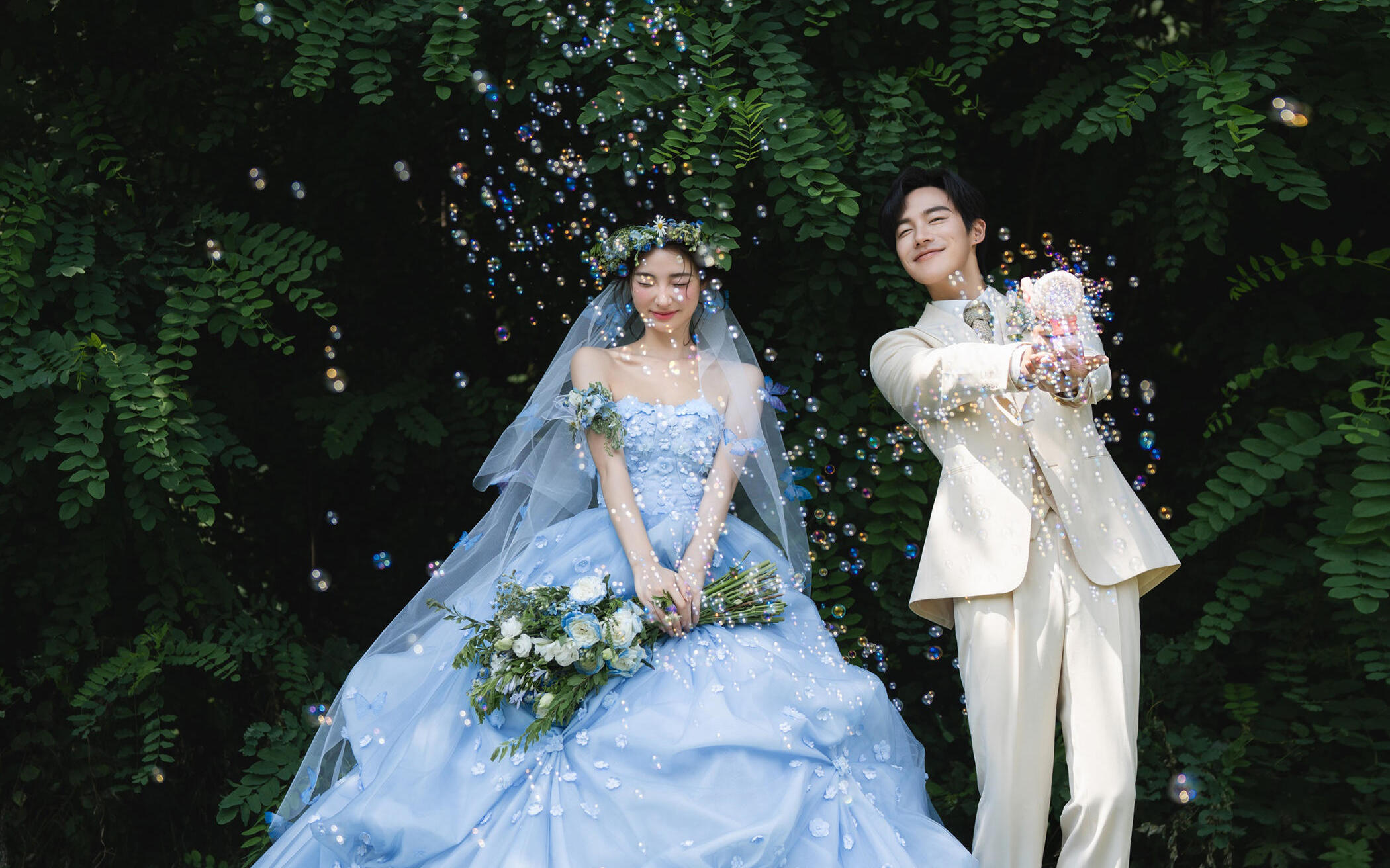 【這才是公主該拍的花神森系婚紗照】