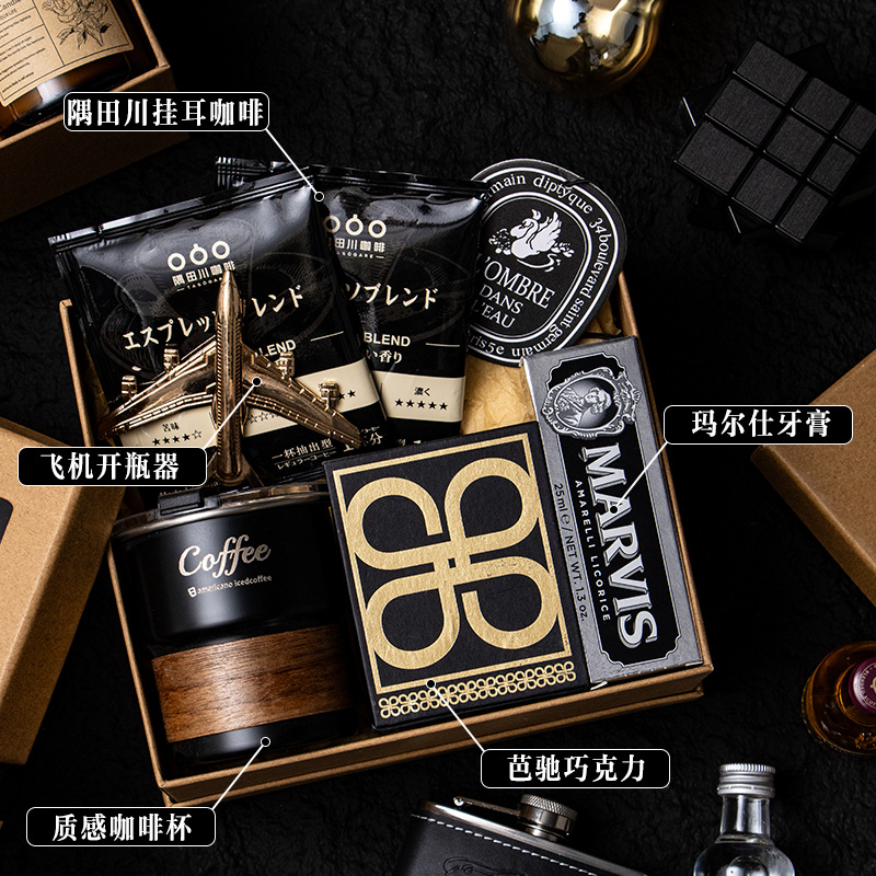 牛皮纸材质实用回礼复古高档礼盒伴郎伴手礼