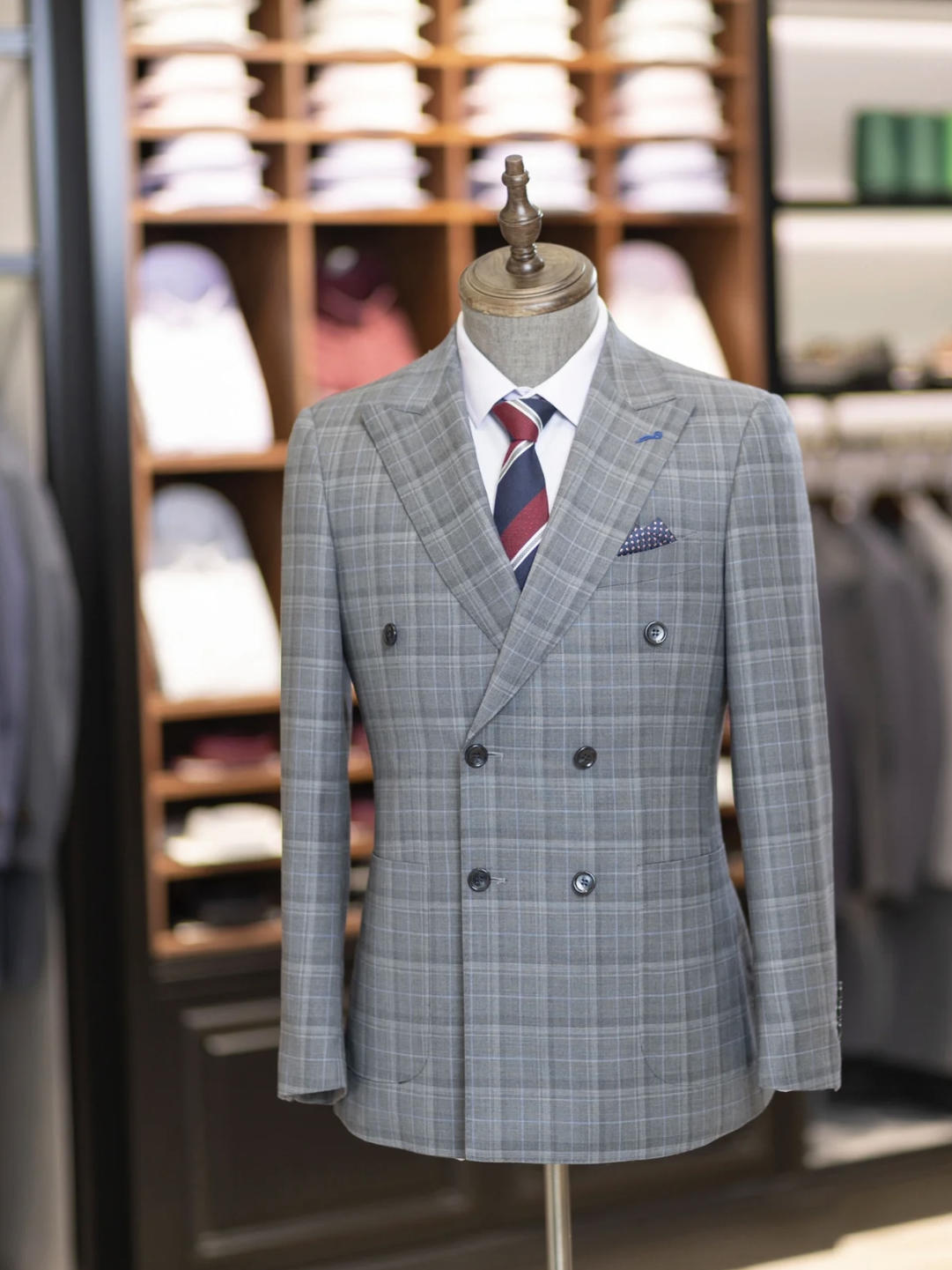 千鸟格量身定制西服