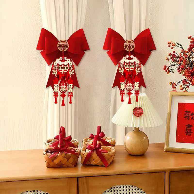 结婚窗帘绑带蝴蝶结