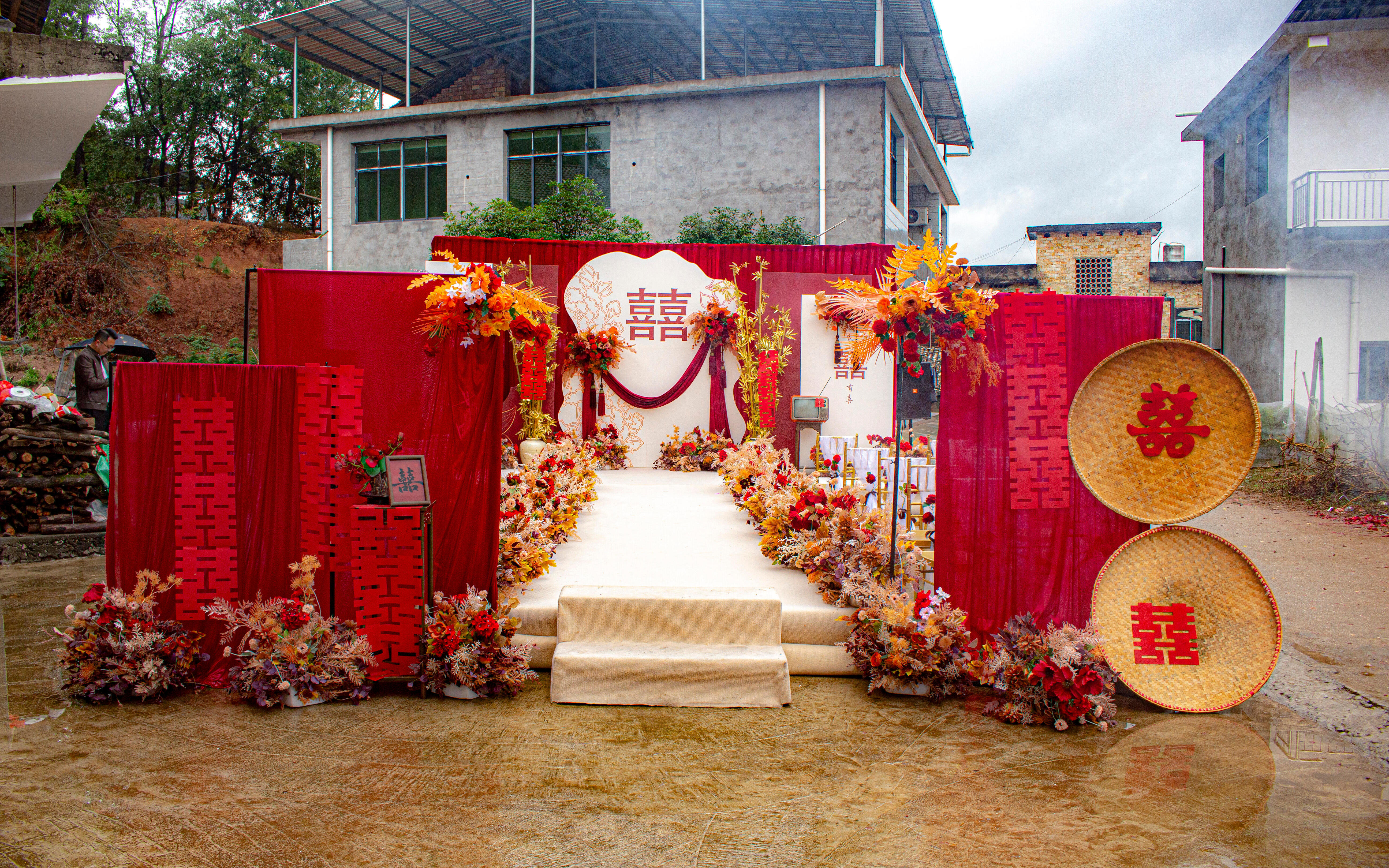 婚庆布置，全高定新中式