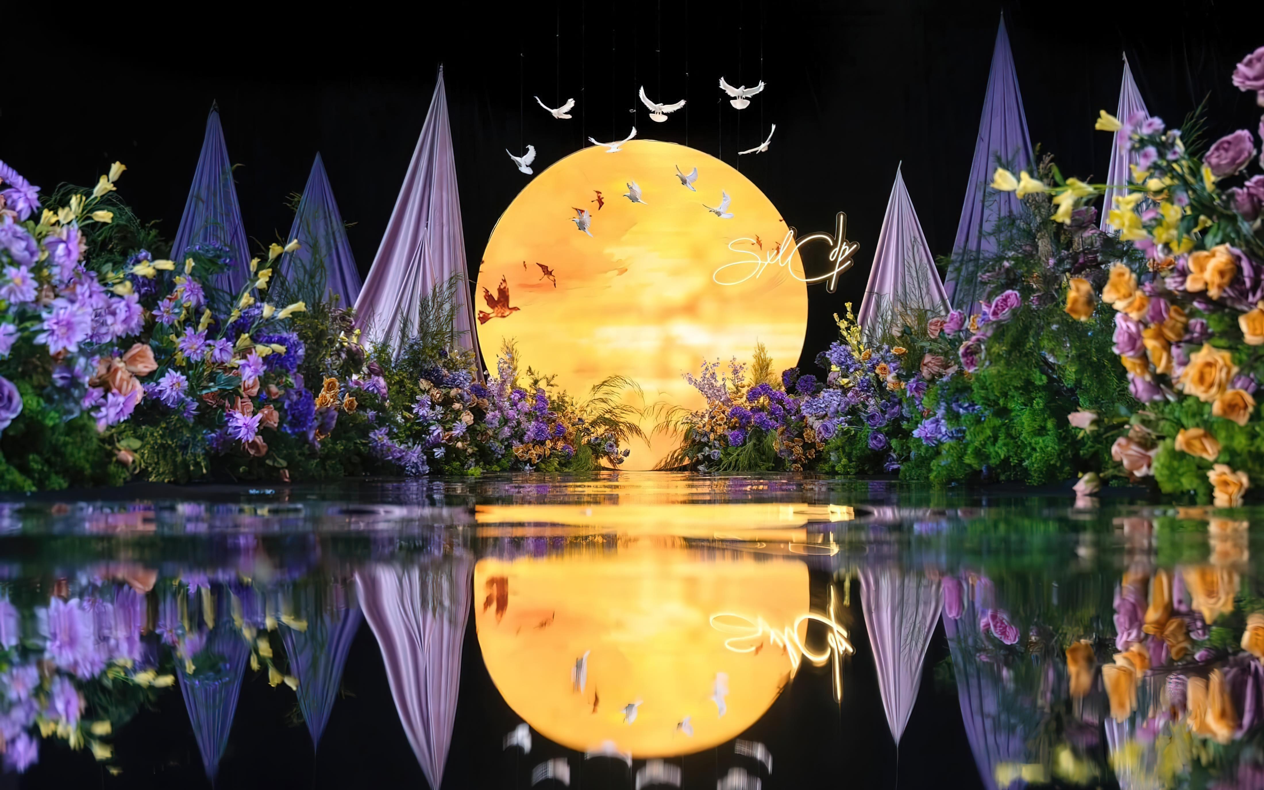 日落紫韻，愛滿人間——夢幻紫色婚禮等你來