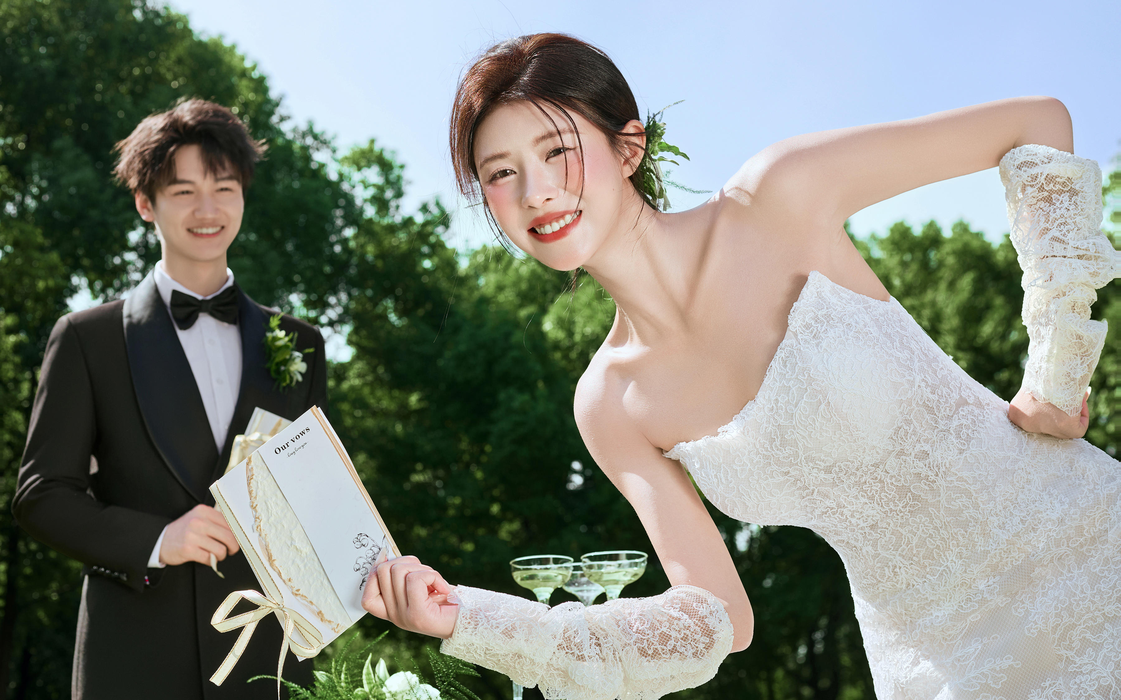 MVP结算画面，难怪森系婚纱照被抢着拍