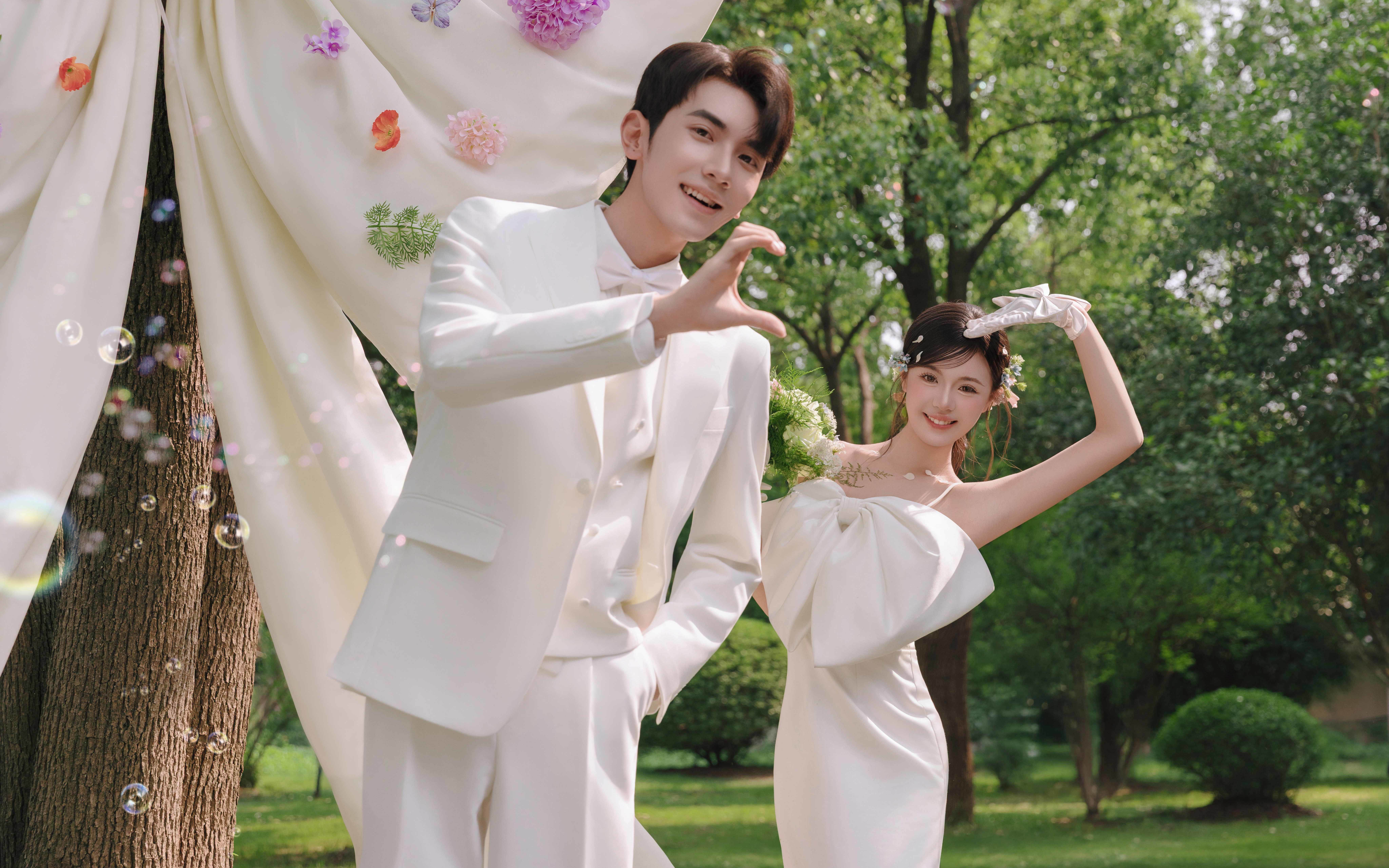 氧气感爆棚的森系婚纱照漂亮的过分啦！！