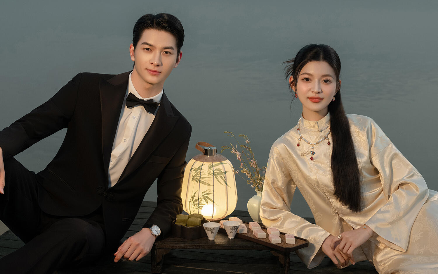 新中式婚纱照￼中式美学的浪漫与诗意