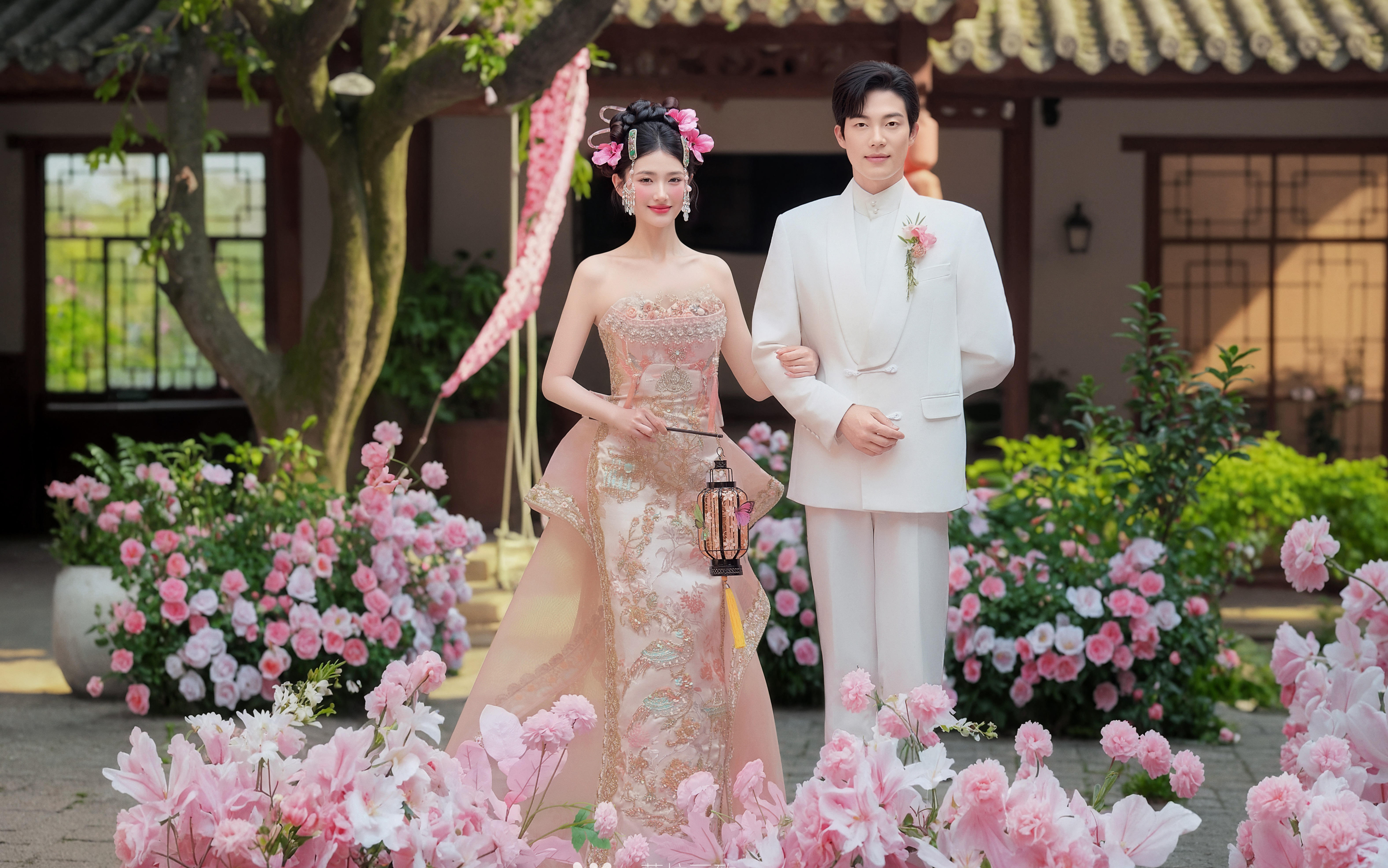 誰說新中式婚紗照不能有少女感?被閨蜜夸爆