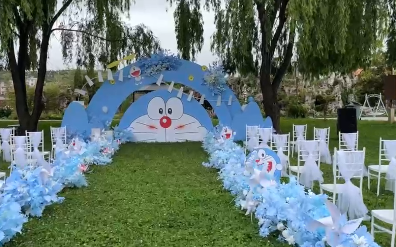 【千爱婚礼定制】多啦A梦主题婚礼布置