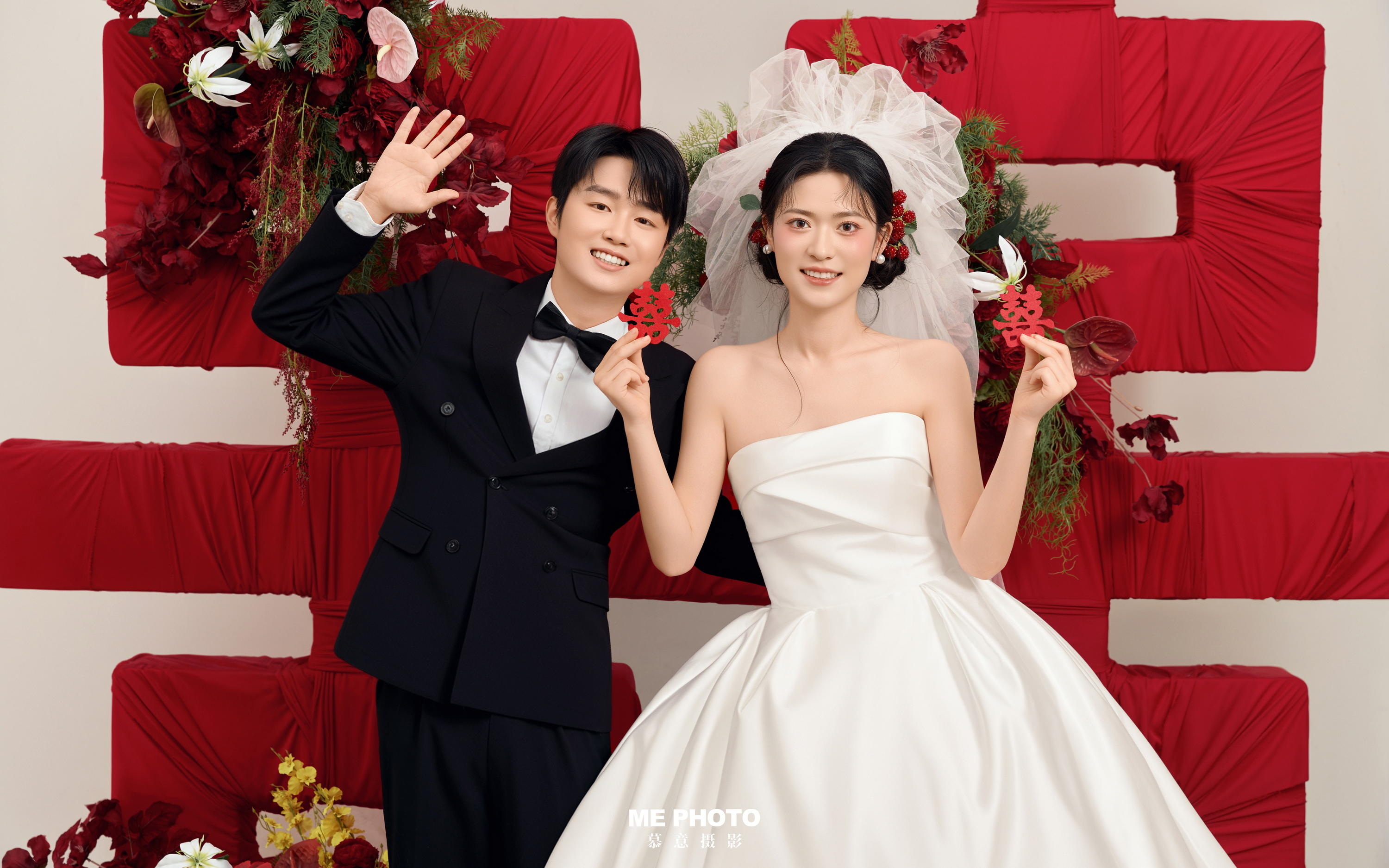 中式喜嫁婚紗照