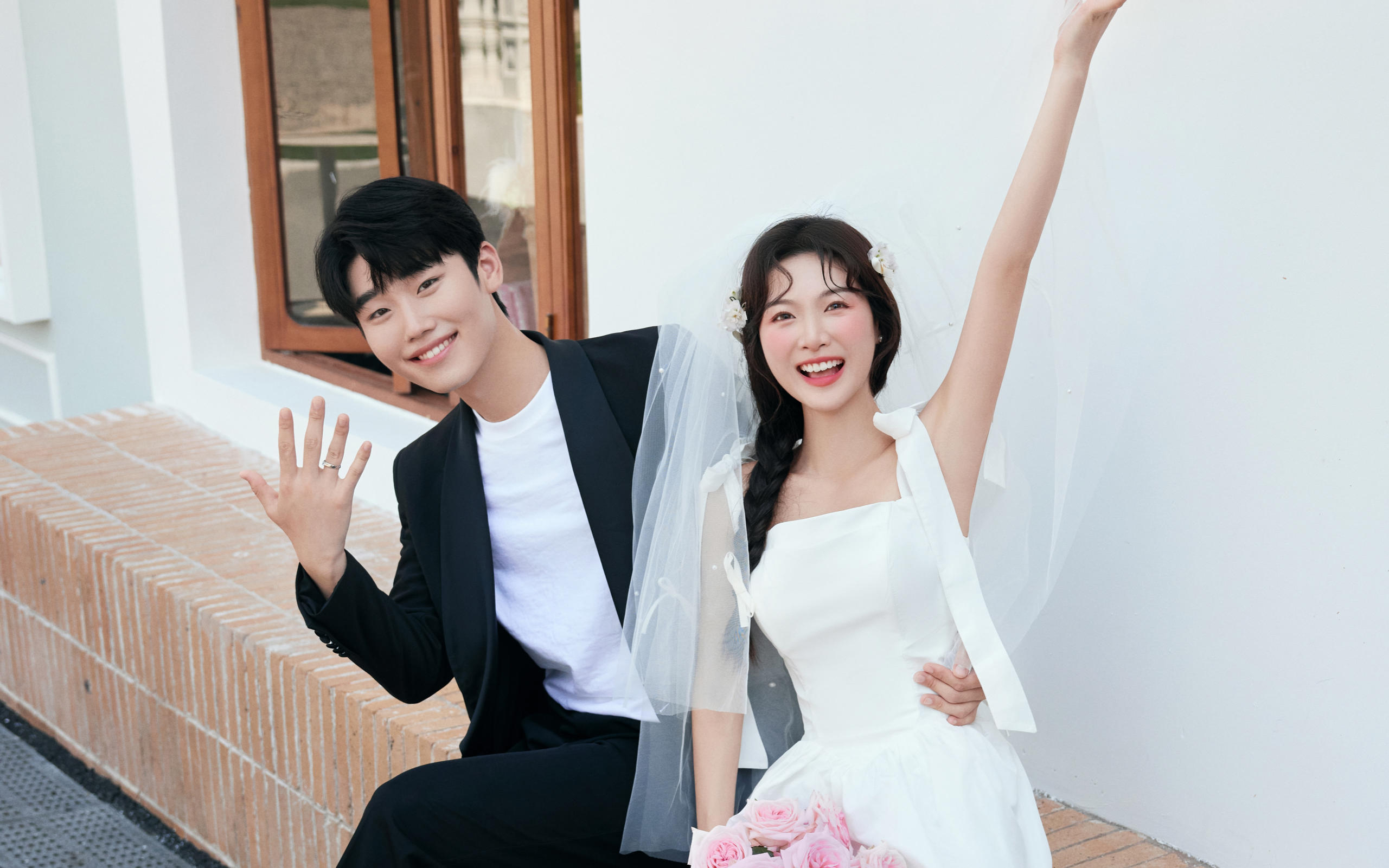 文艺小资必拍❗小清新韩式街拍婚纱照