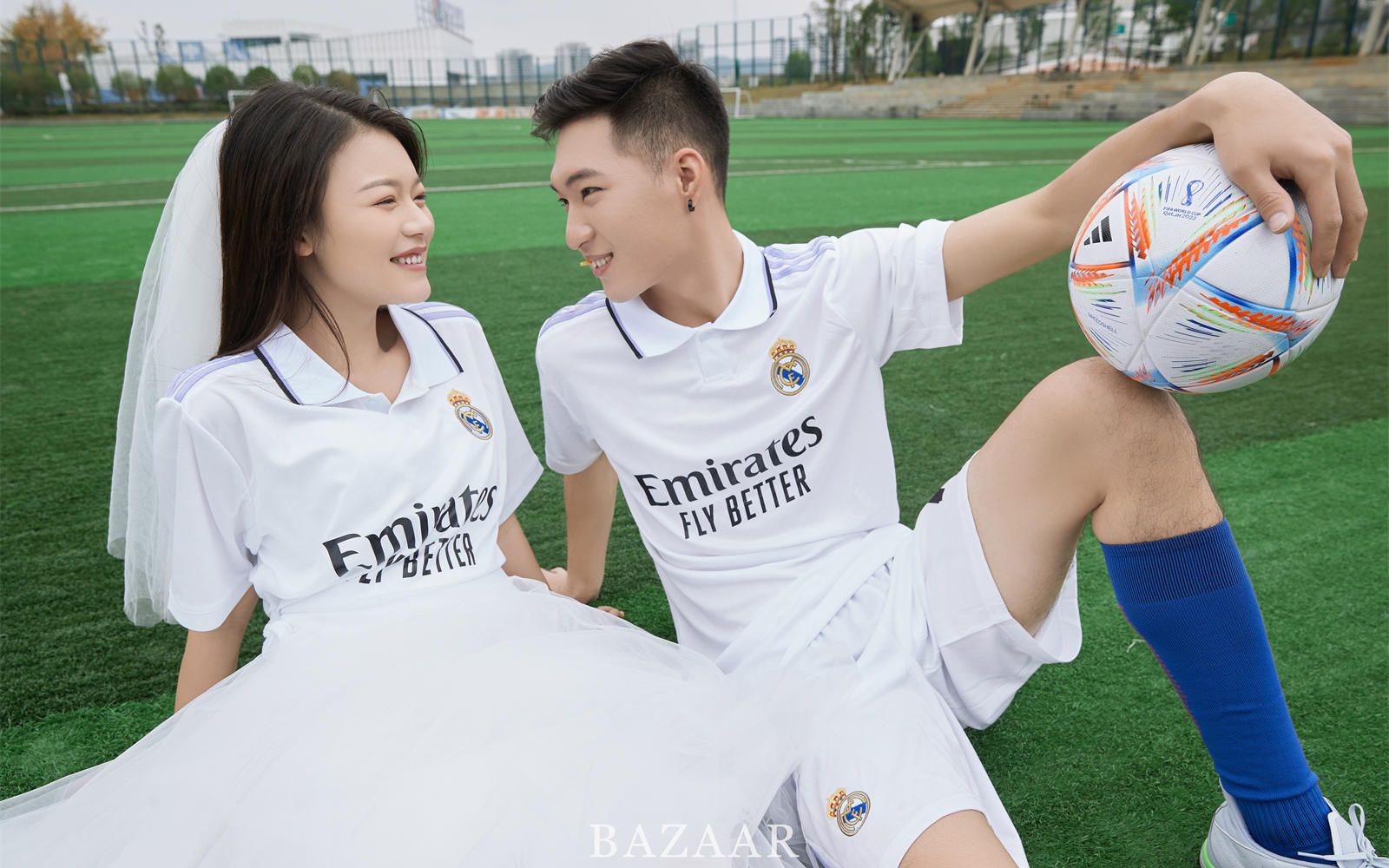 青春时期的爱情太好磕了校园婚纱照