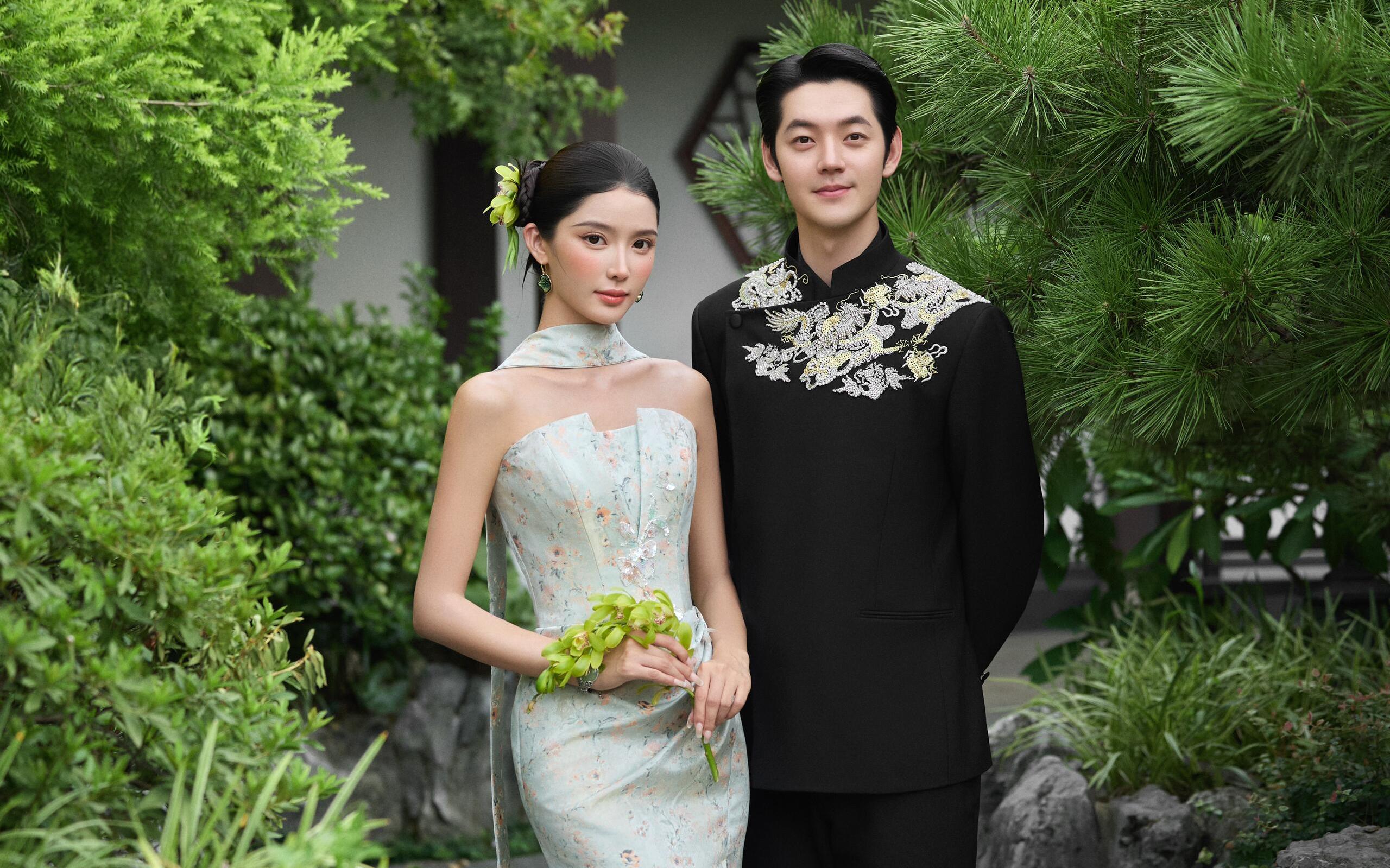 东方美学🍃新中式园林婚纱照真的绝了‼️