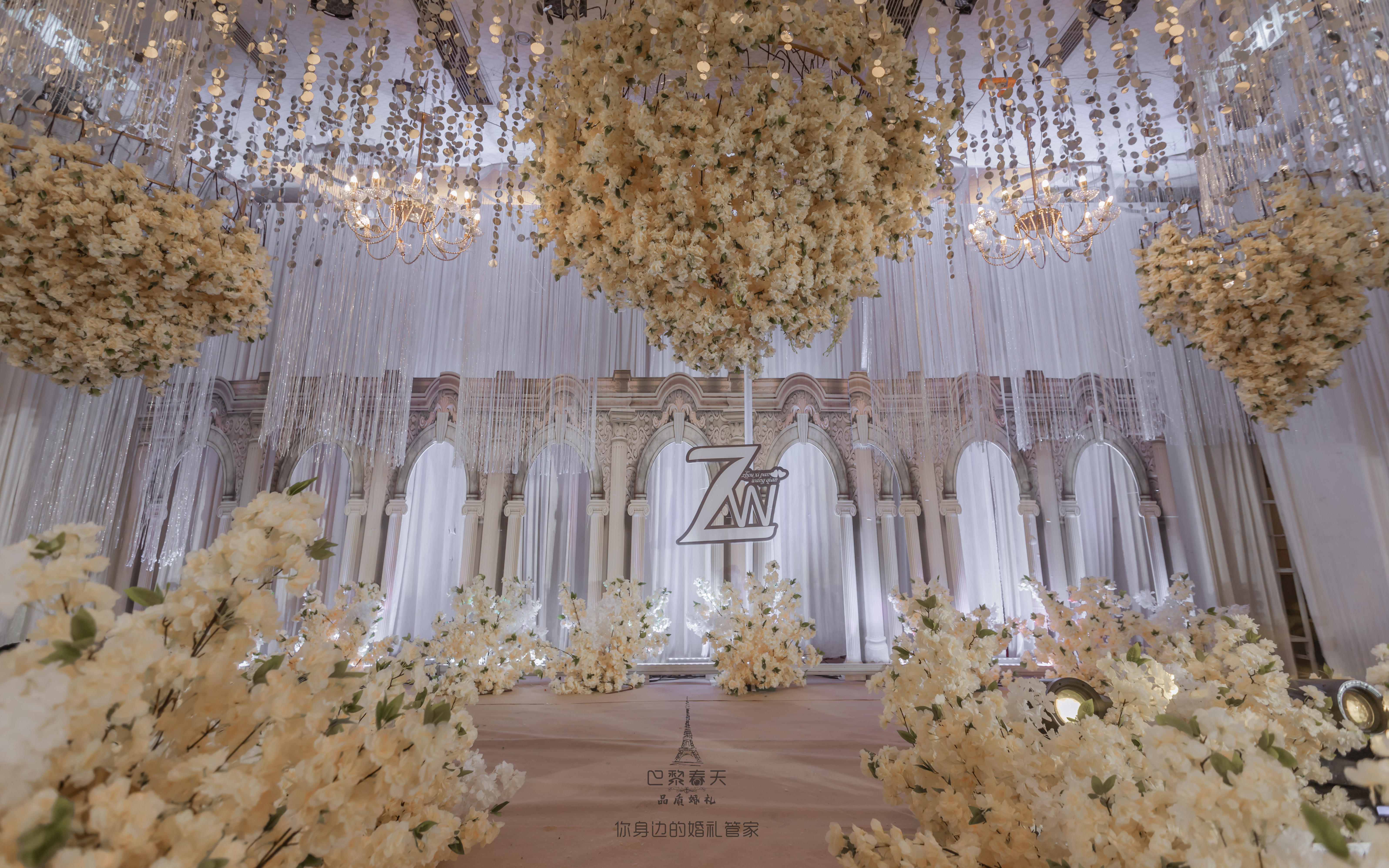 南充仪陇巴黎春天-香槟色系婚礼