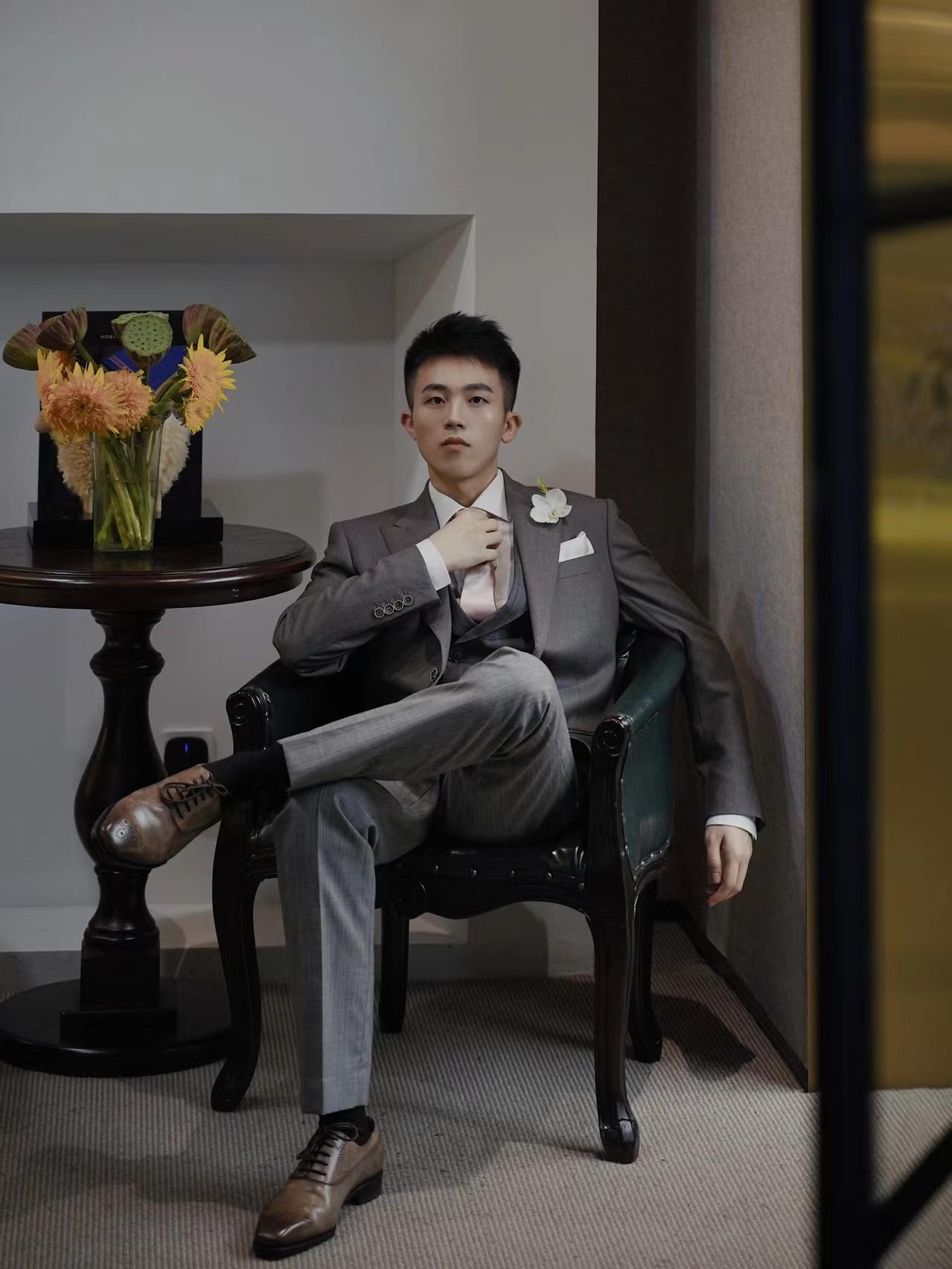 男士奢華重工歐式婚禮西服