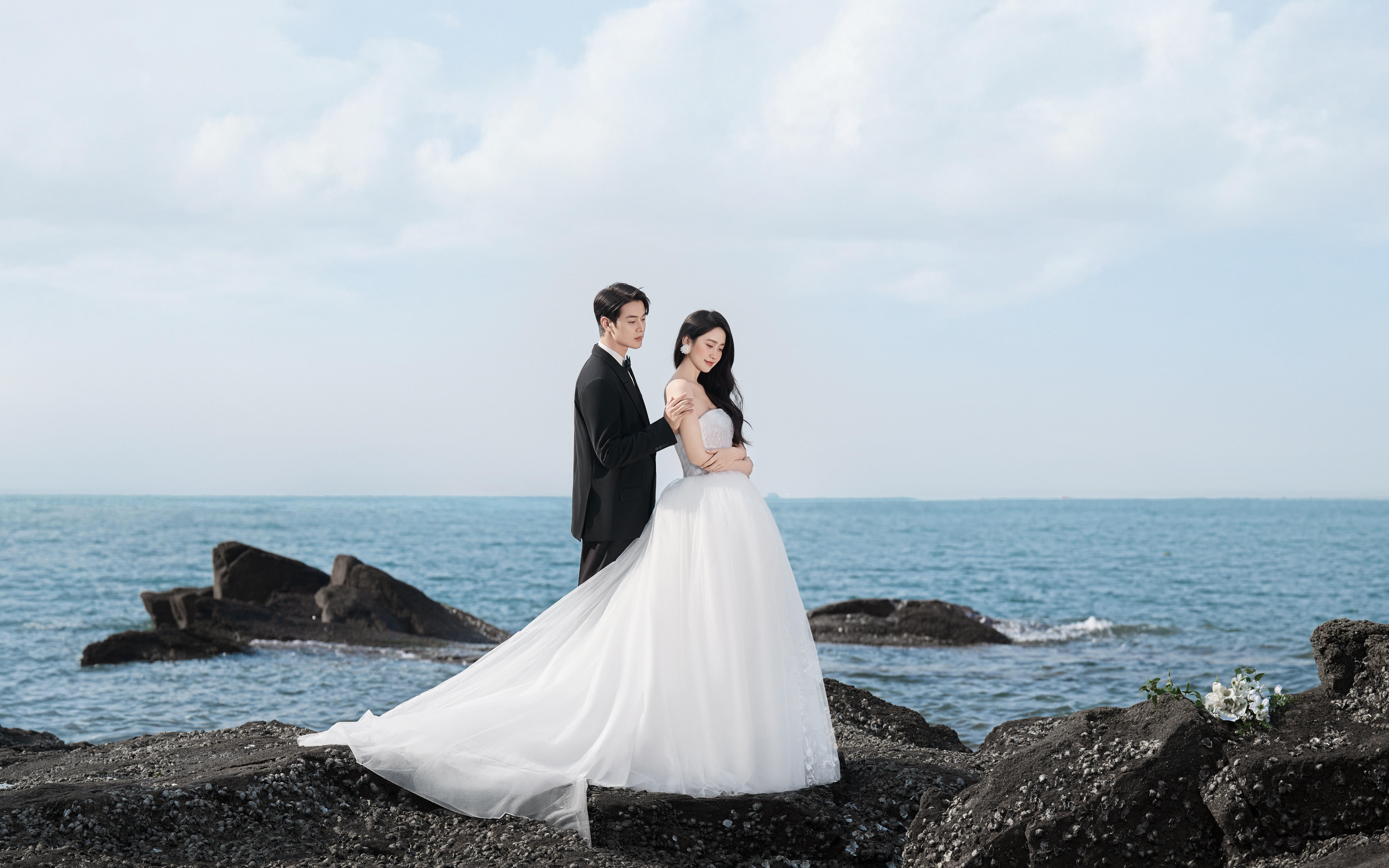 【法式印象】仙女们很难不心动吧？海景婚纱照