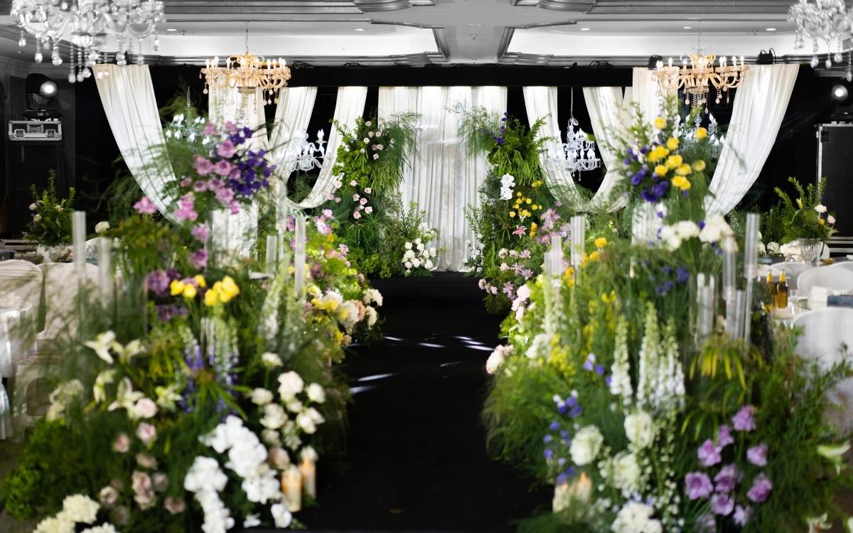 小清新花园风韩式精致婚礼