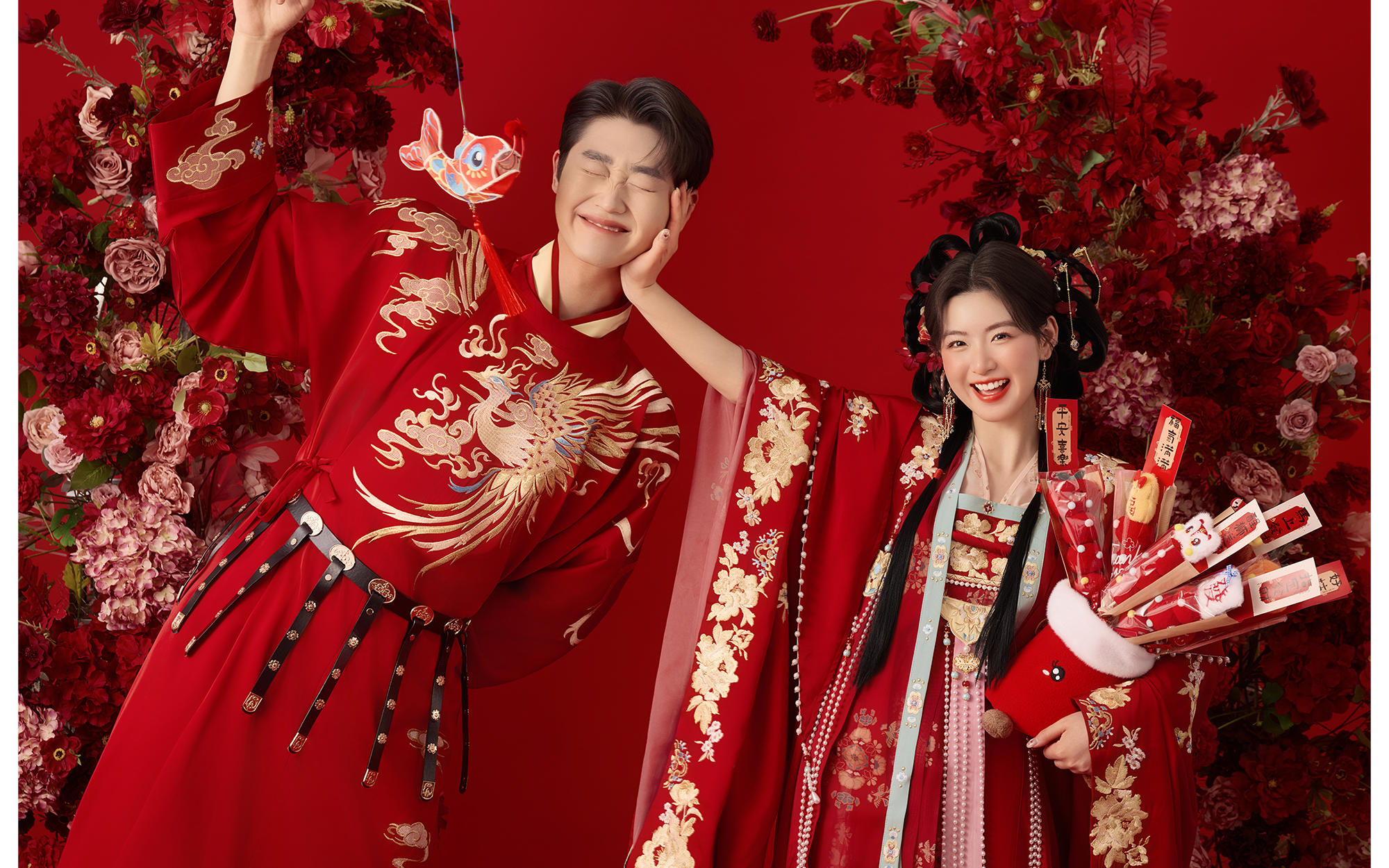 超甜超乖的漢服婚紗照（桃花笑）