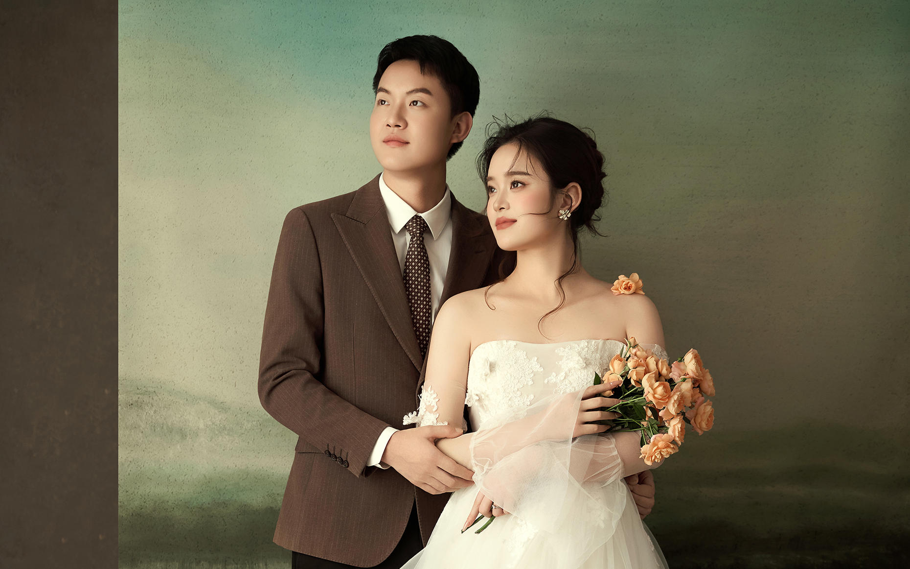 普通人也很OK的| 高级感油画婚纱照客片