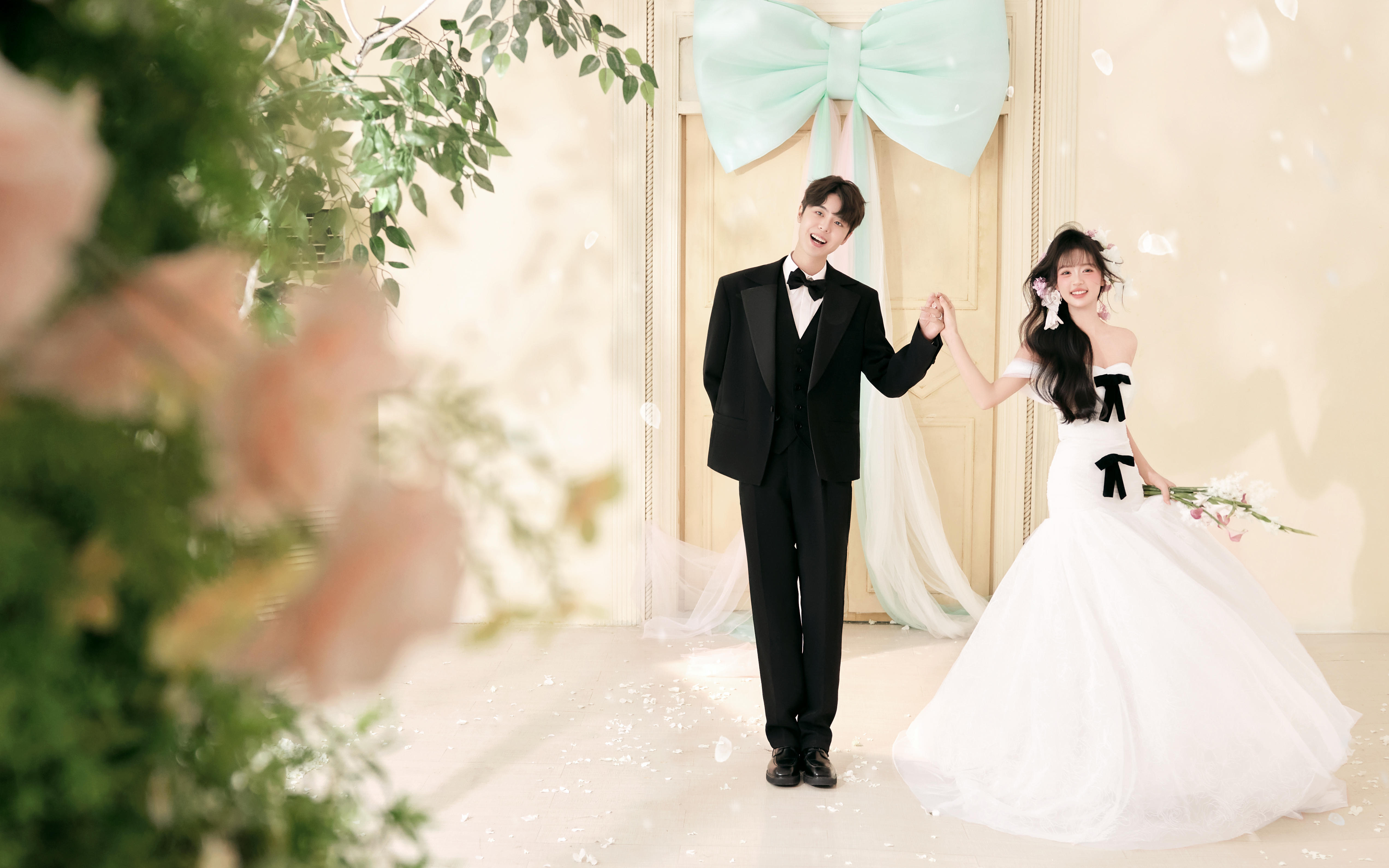 又幸福了！公主的韩系婚纱照美哭😭