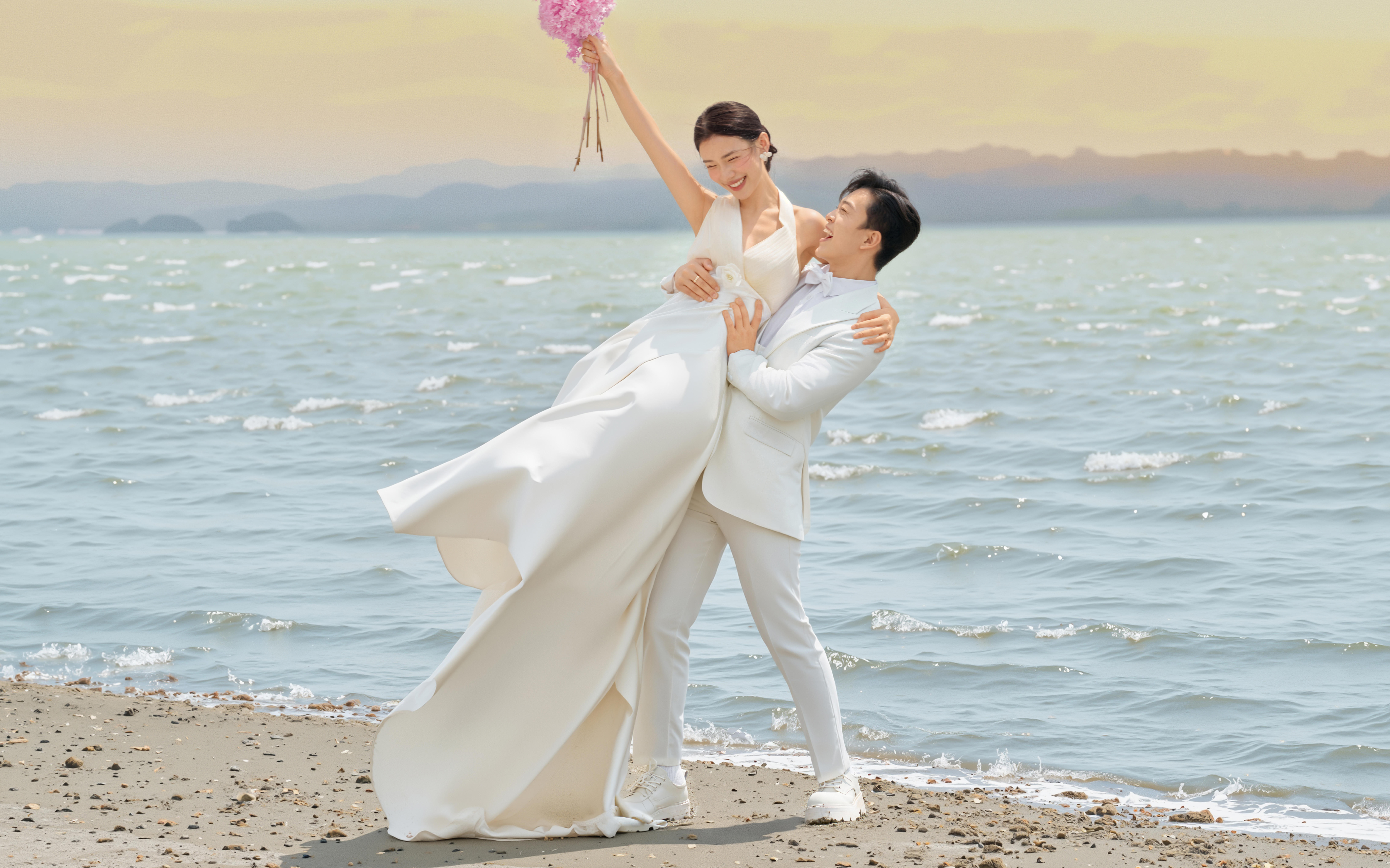达里湖与白纱相遇
