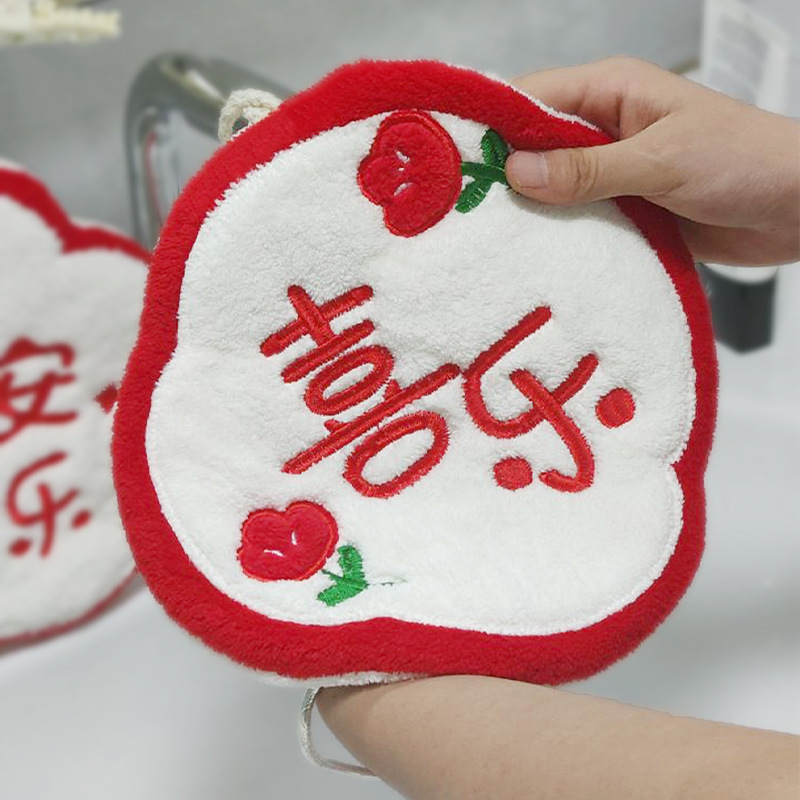 擦手巾洗碗巾结婚毛巾挂式厨房