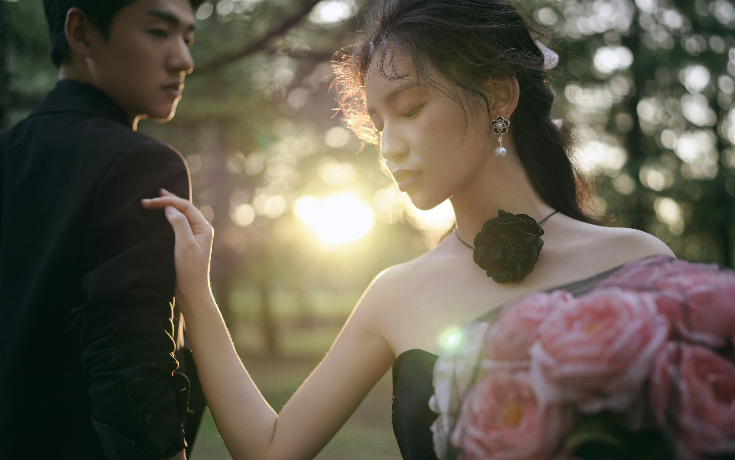 无法拒绝的森系黑纱婚纱照🌹有惊艳到你吗