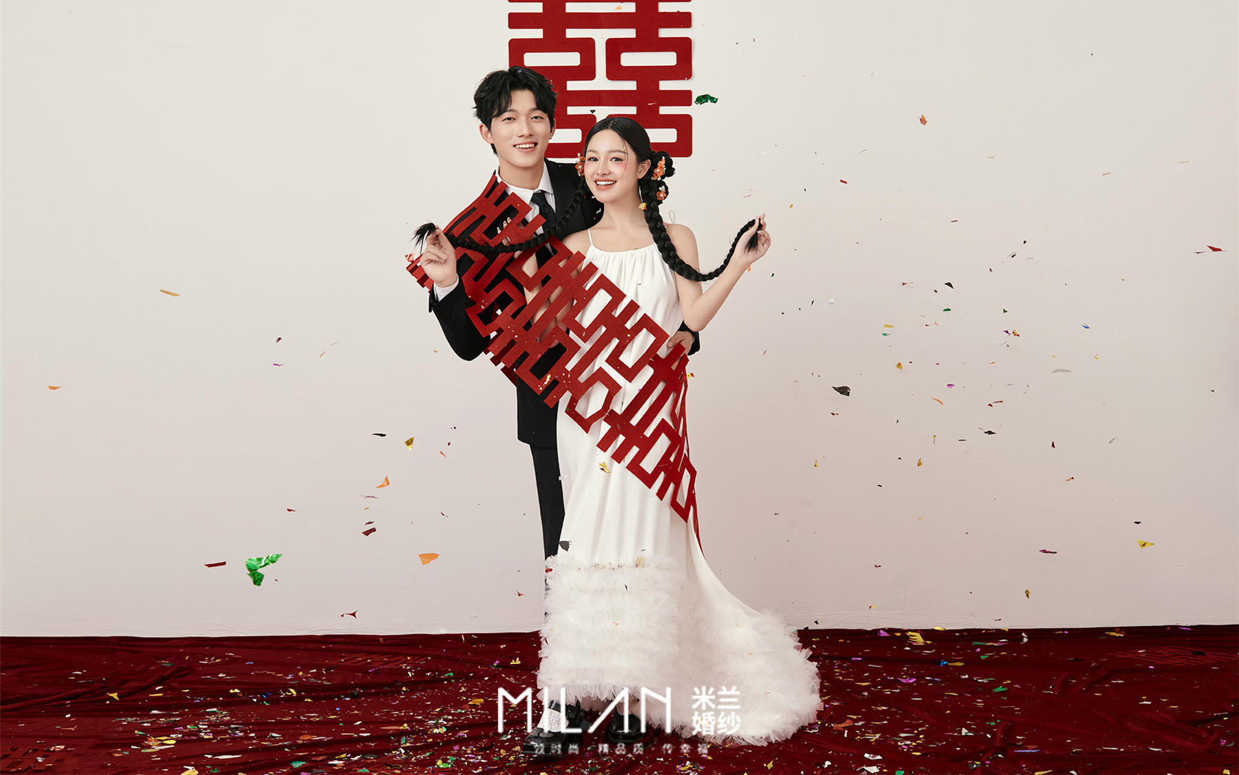 新中式喜嫁婚纱照，把 “囍” 气洋洋穿在身上～