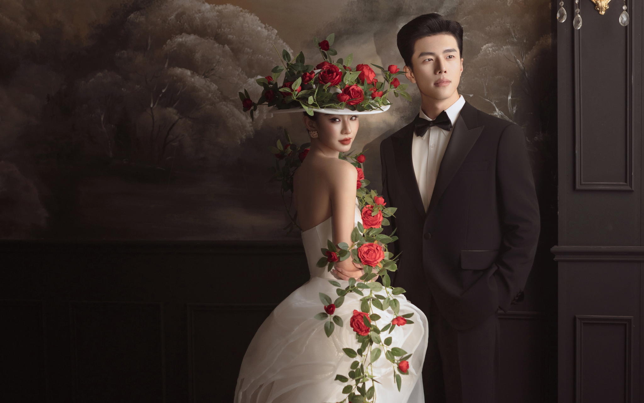 静花物语❤️没有人能拒绝复古油画婚纱照的魅力呀