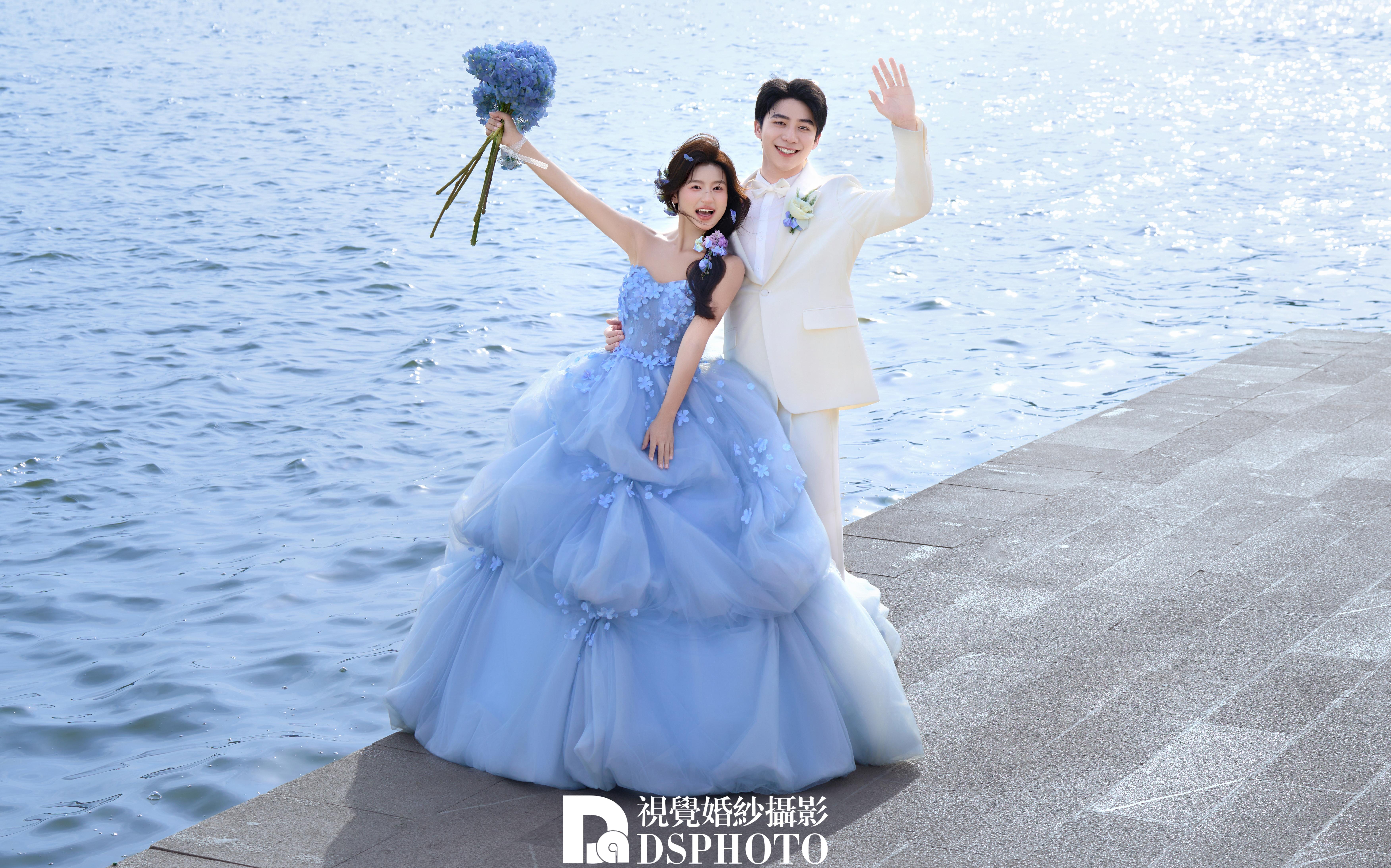 【D視覺(jué)攝影】以海為幕，藍(lán)紗是我們的愛(ài)情序章