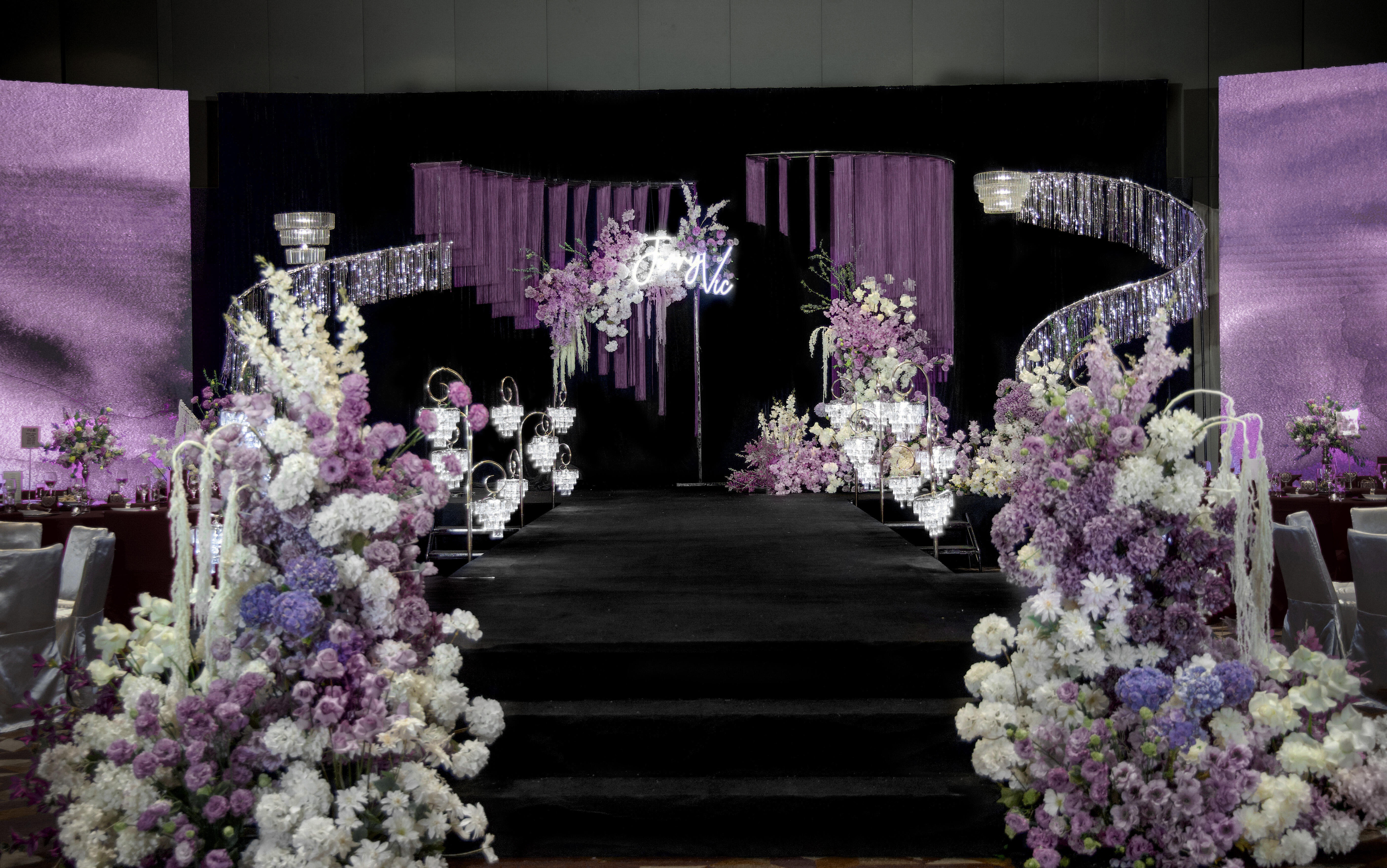 浪漫婚礼定制-紫色简约