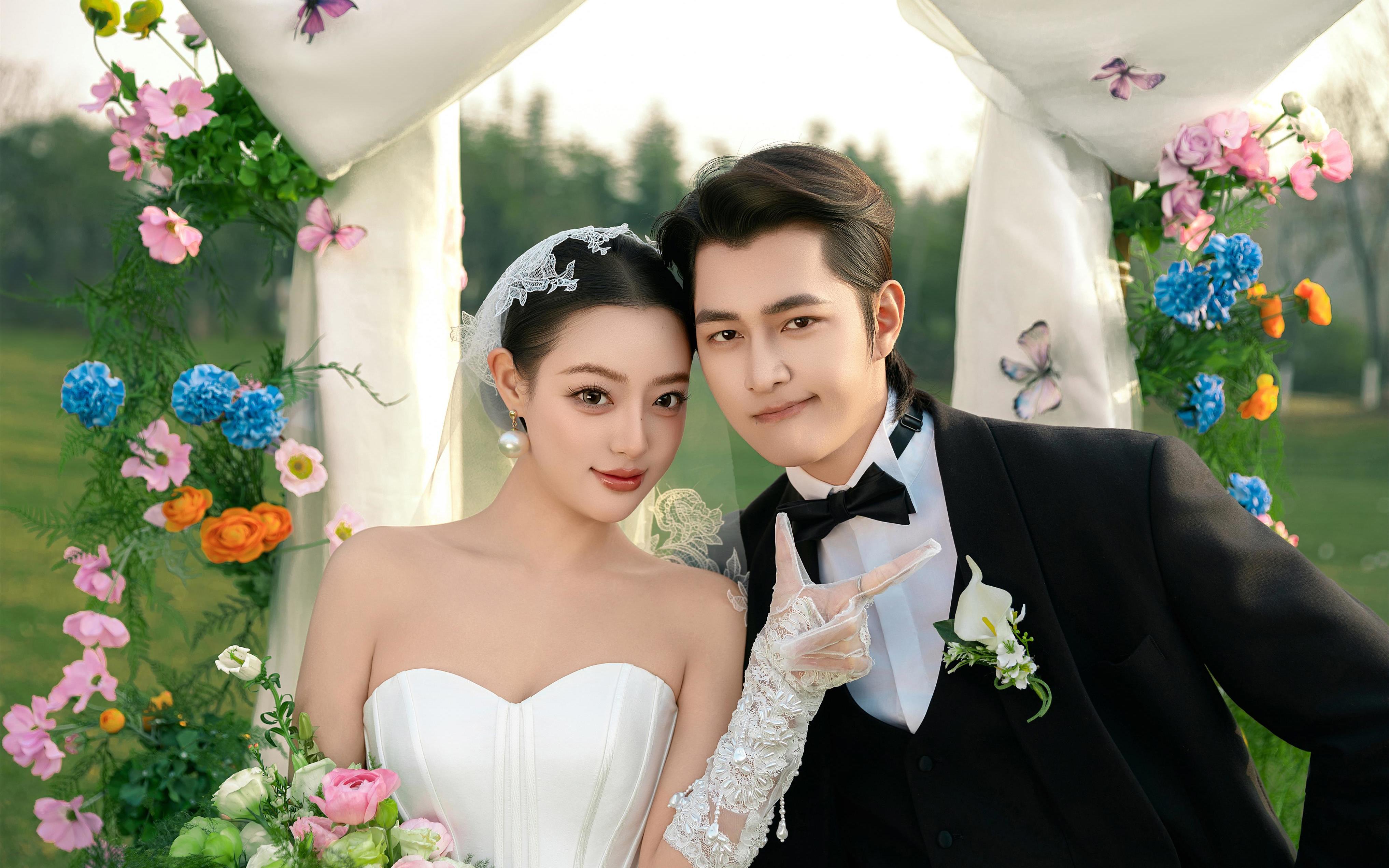 雪山目的地婚礼的浪漫