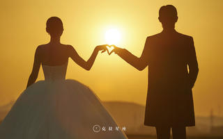 【克拉星座】夕阳婚纱照 纪实 电影感 氛围感