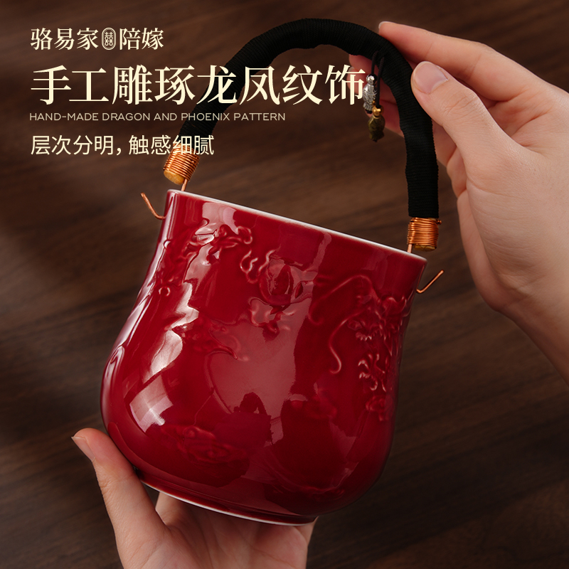【子孙桶】骆易家德化白瓷子孙桶结婚陪嫁喜桶新娘嫁妆