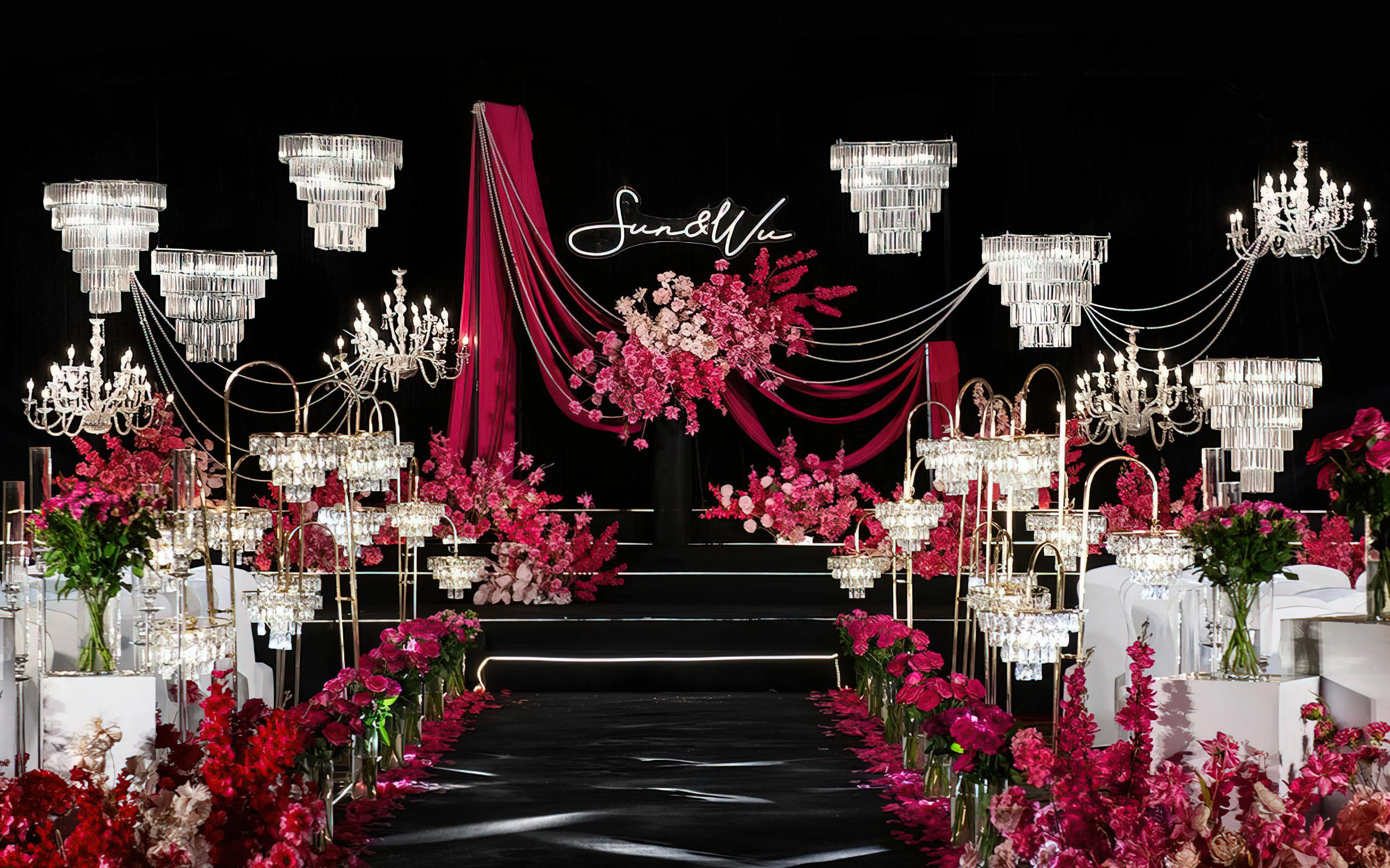 大喜婚礼 小众风布缦婚礼主题