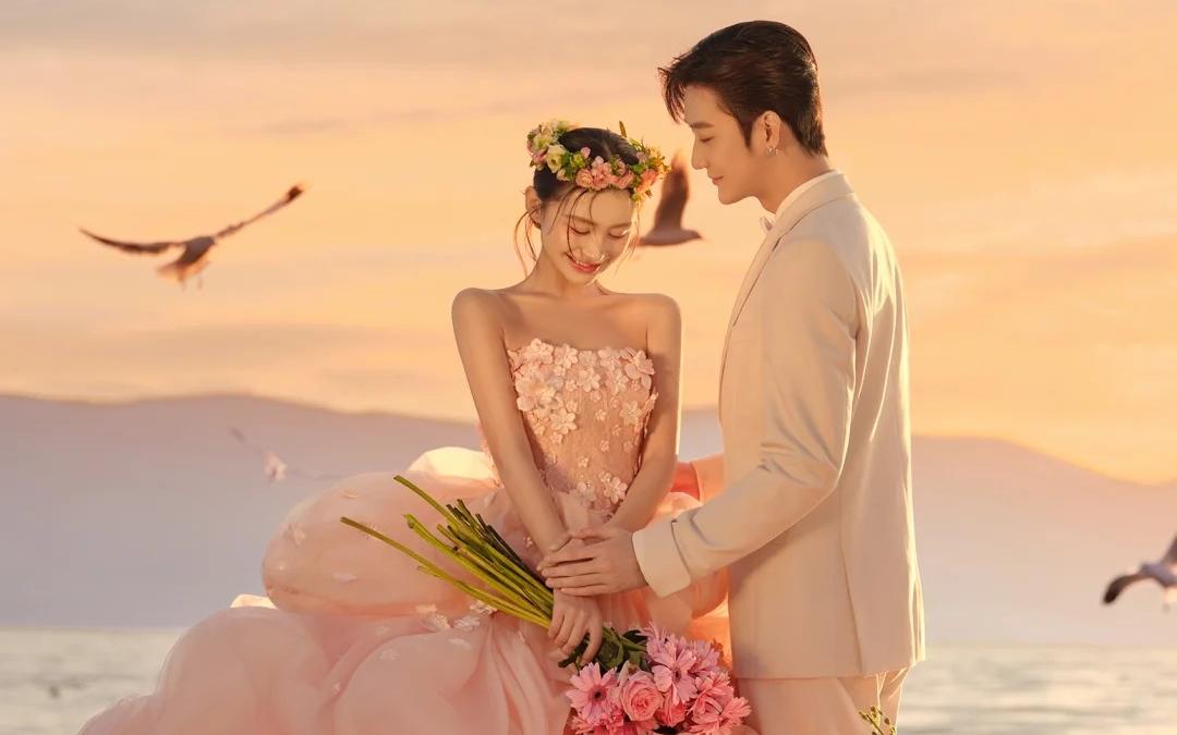 飛鳥歸來?日出邂逅海鷗婚紗照