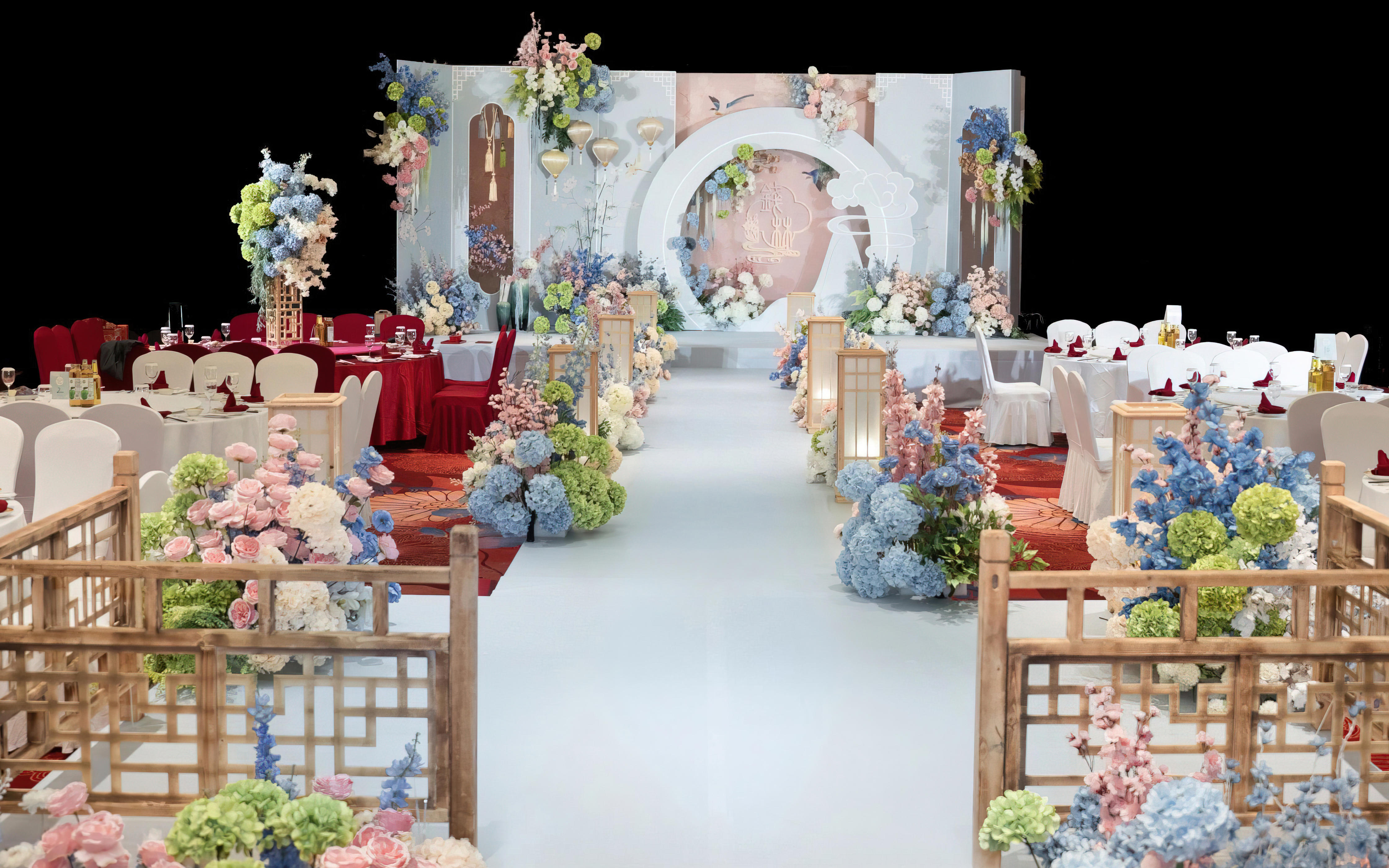 新中式婚礼！把江南烟雨搬进宴会厅