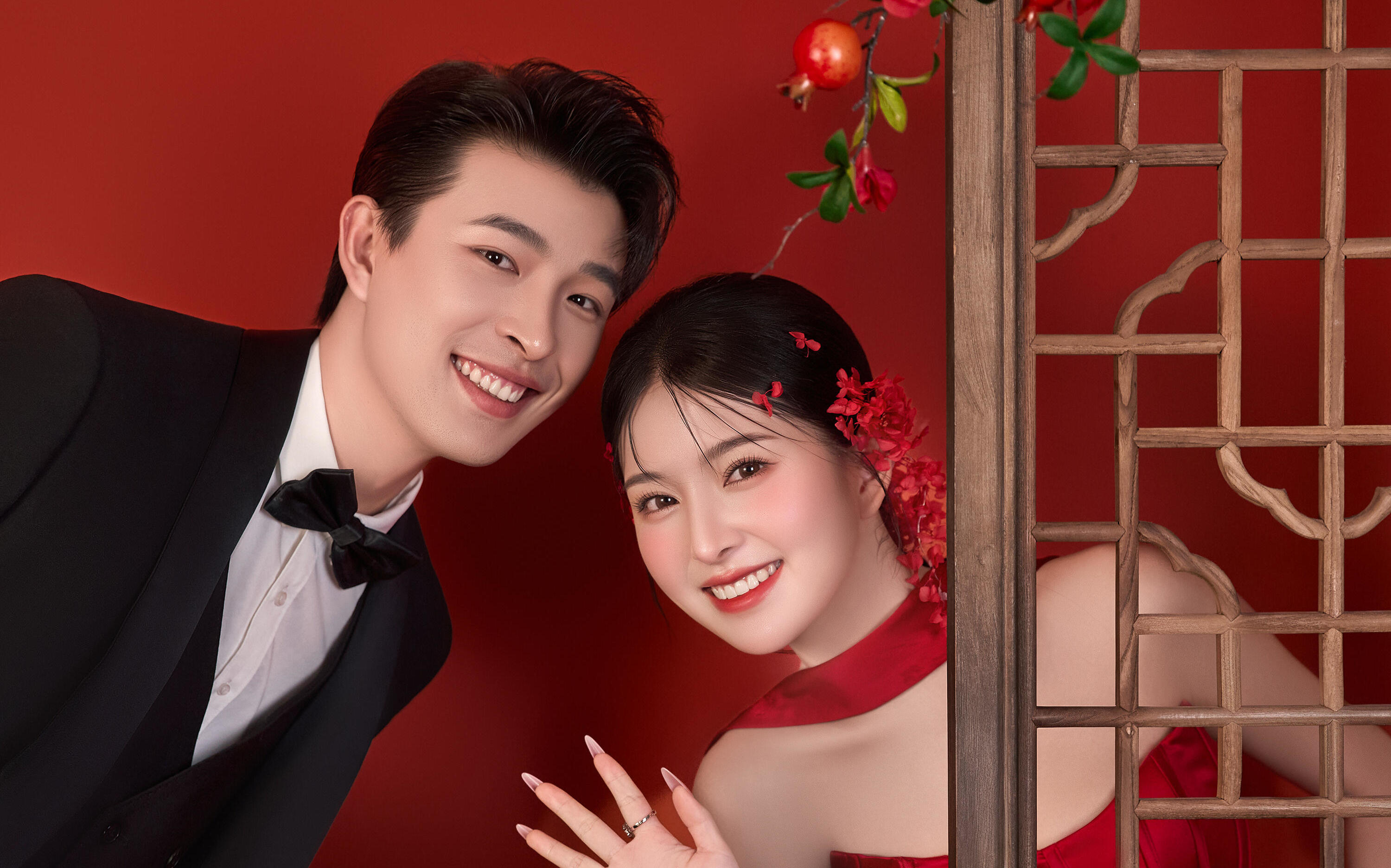 被瘋狂追問的新中式婚紗照??全家都喜歡