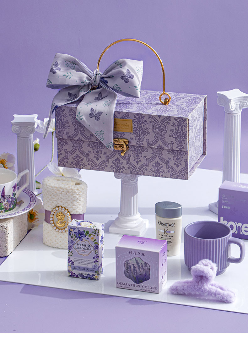 小眾高級感伴手禮  新娘送閨蜜姐妹團回禮禮盒 紫藤花園 
