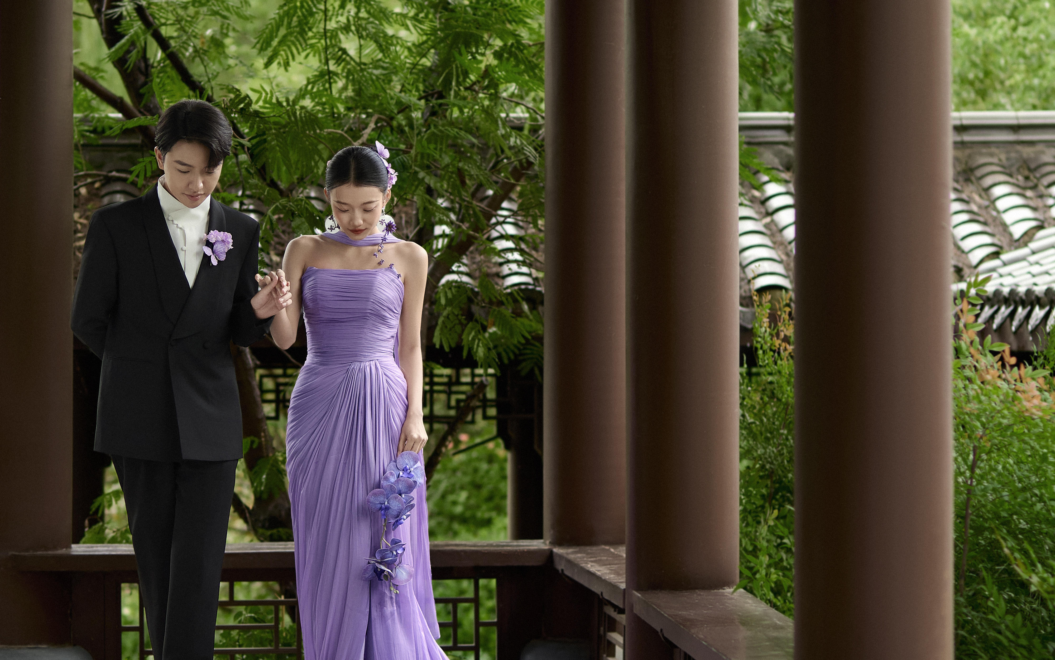 紫气东来｜解锁新中式婚纱照的美妙意境