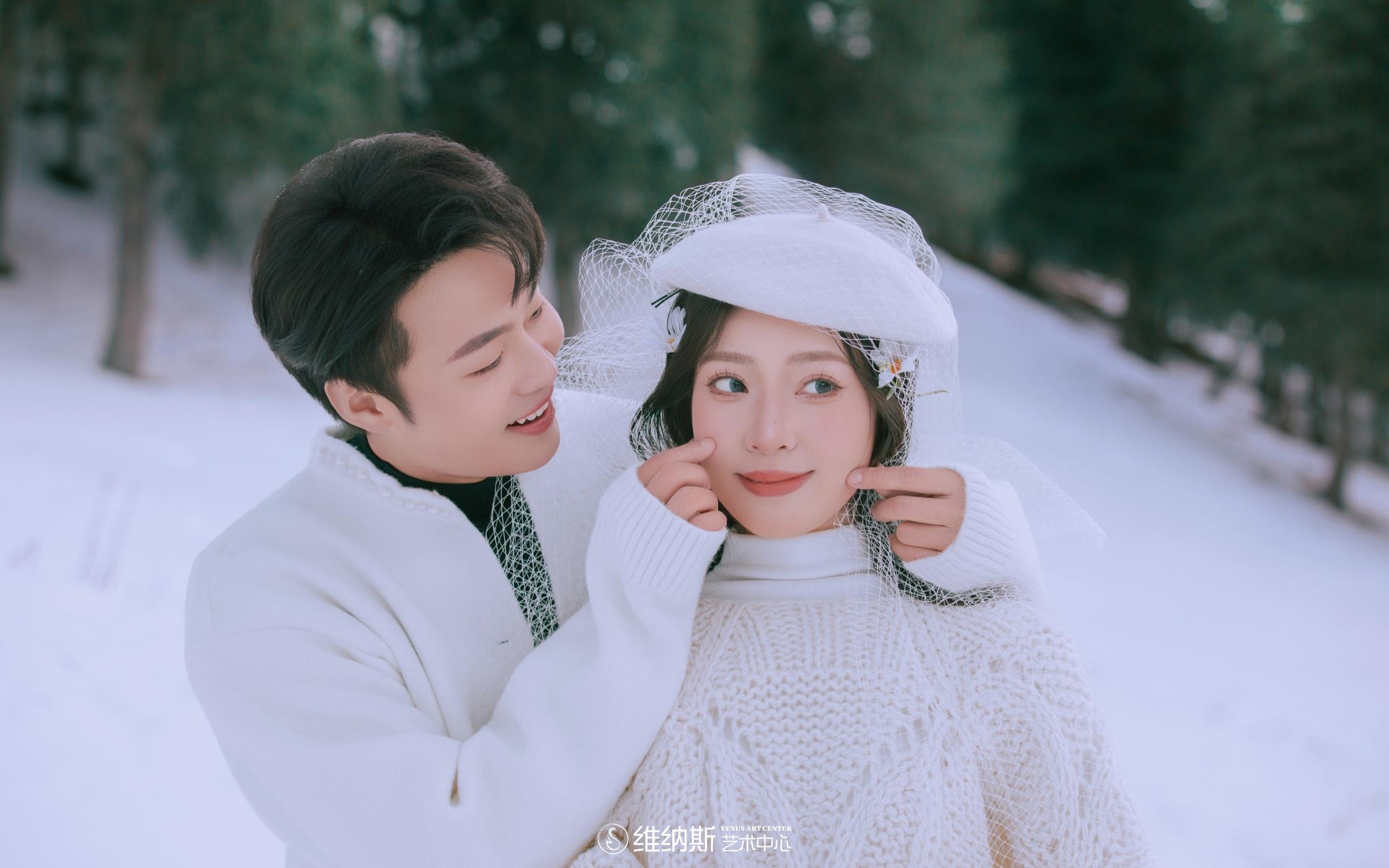 南山雪景婚紗照