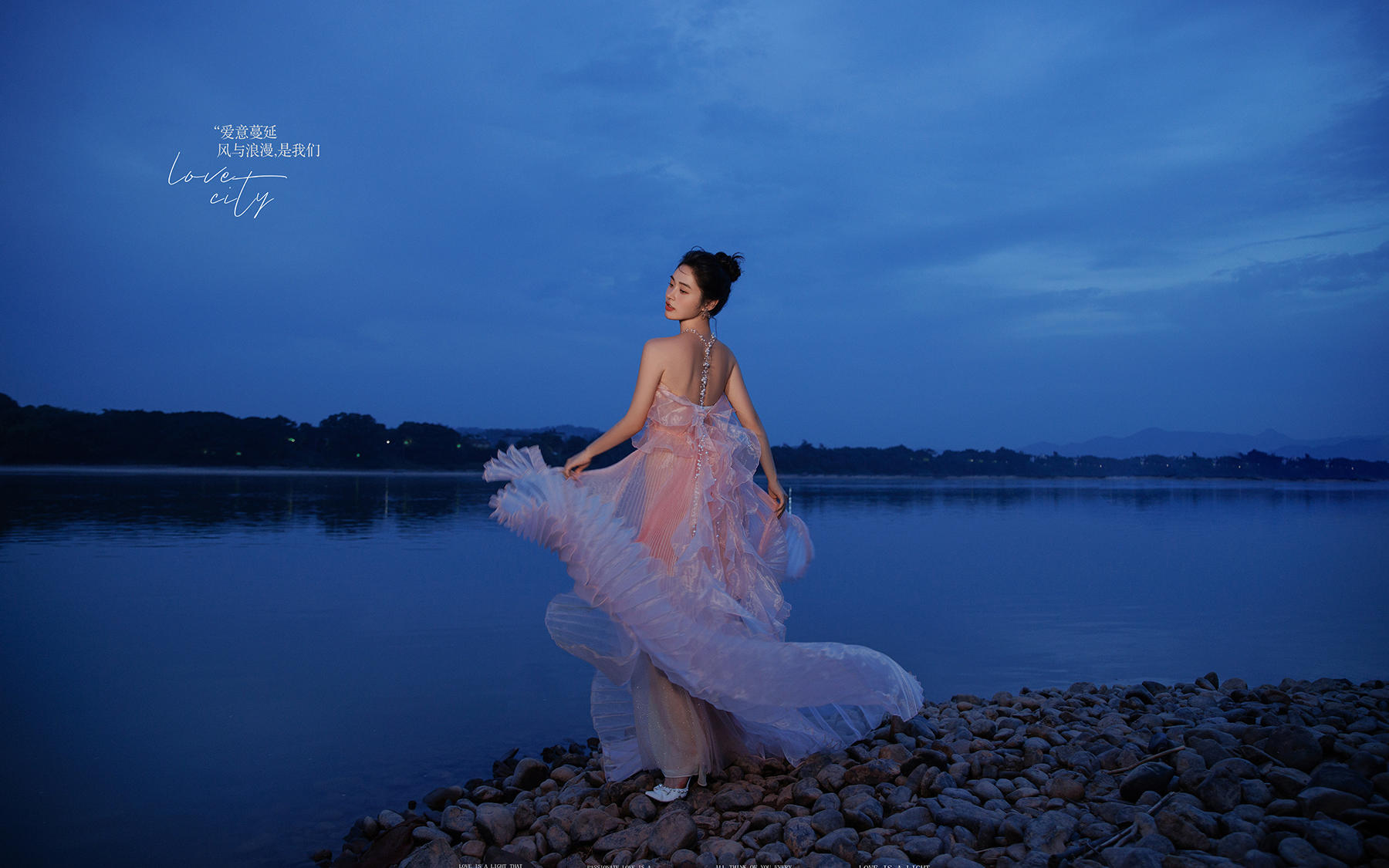 春季婚纱照推荐|夜景电影感婚纱照