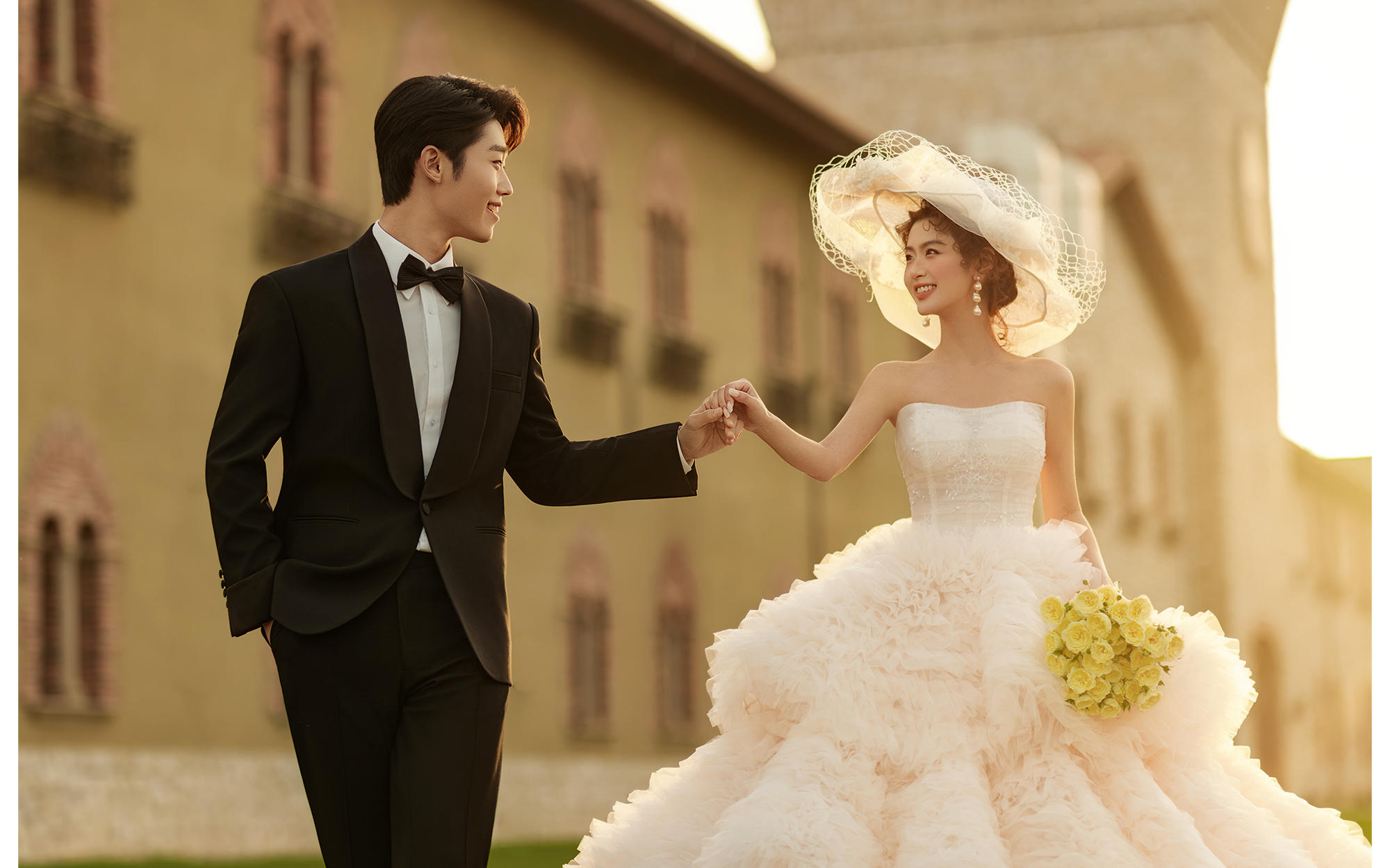 超浪漫的夕阳城堡婚纱照（香颂假日）