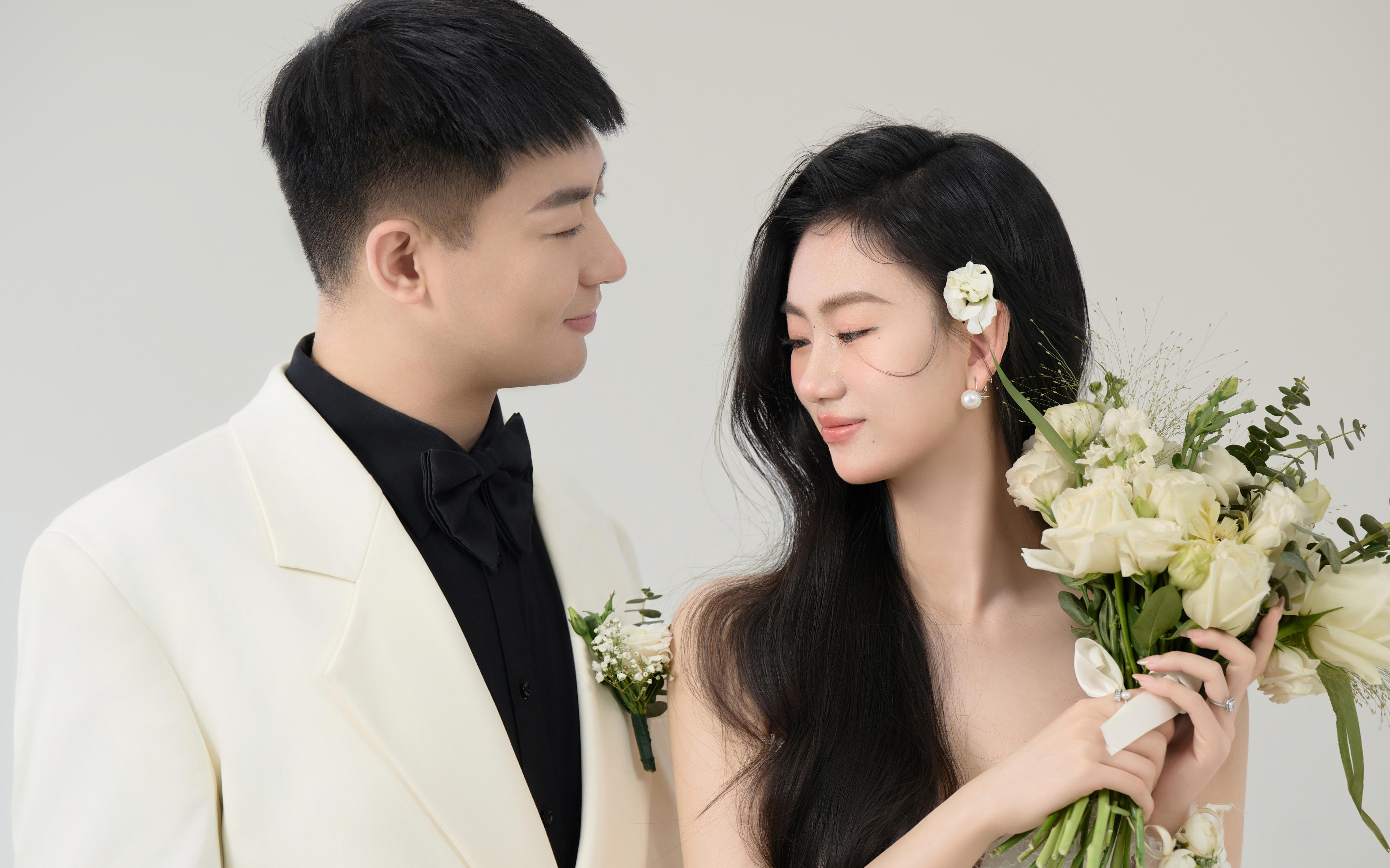 唯美氛围感白纱