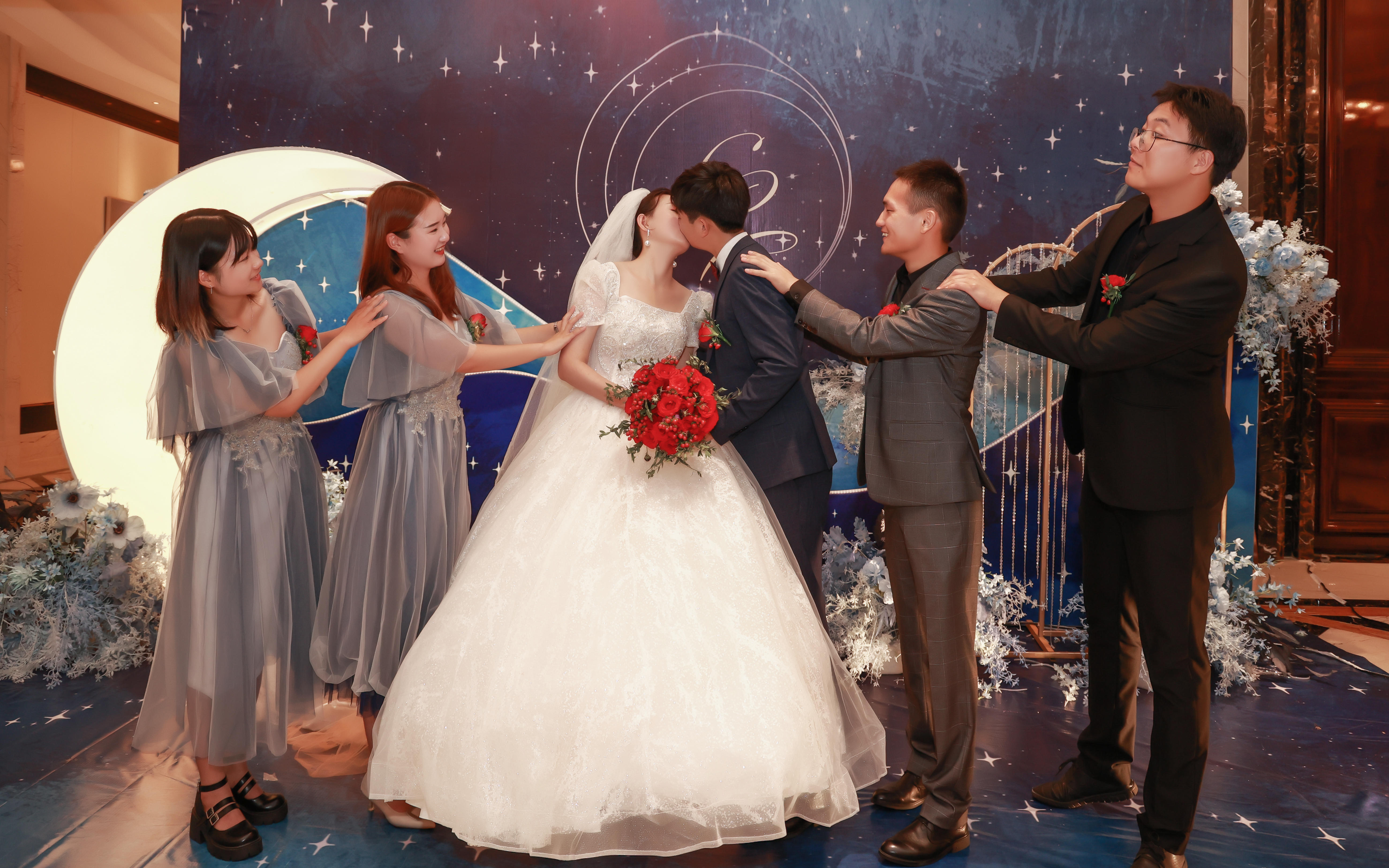 【甜•π婚礼】梦幻星空蓝色系婚礼