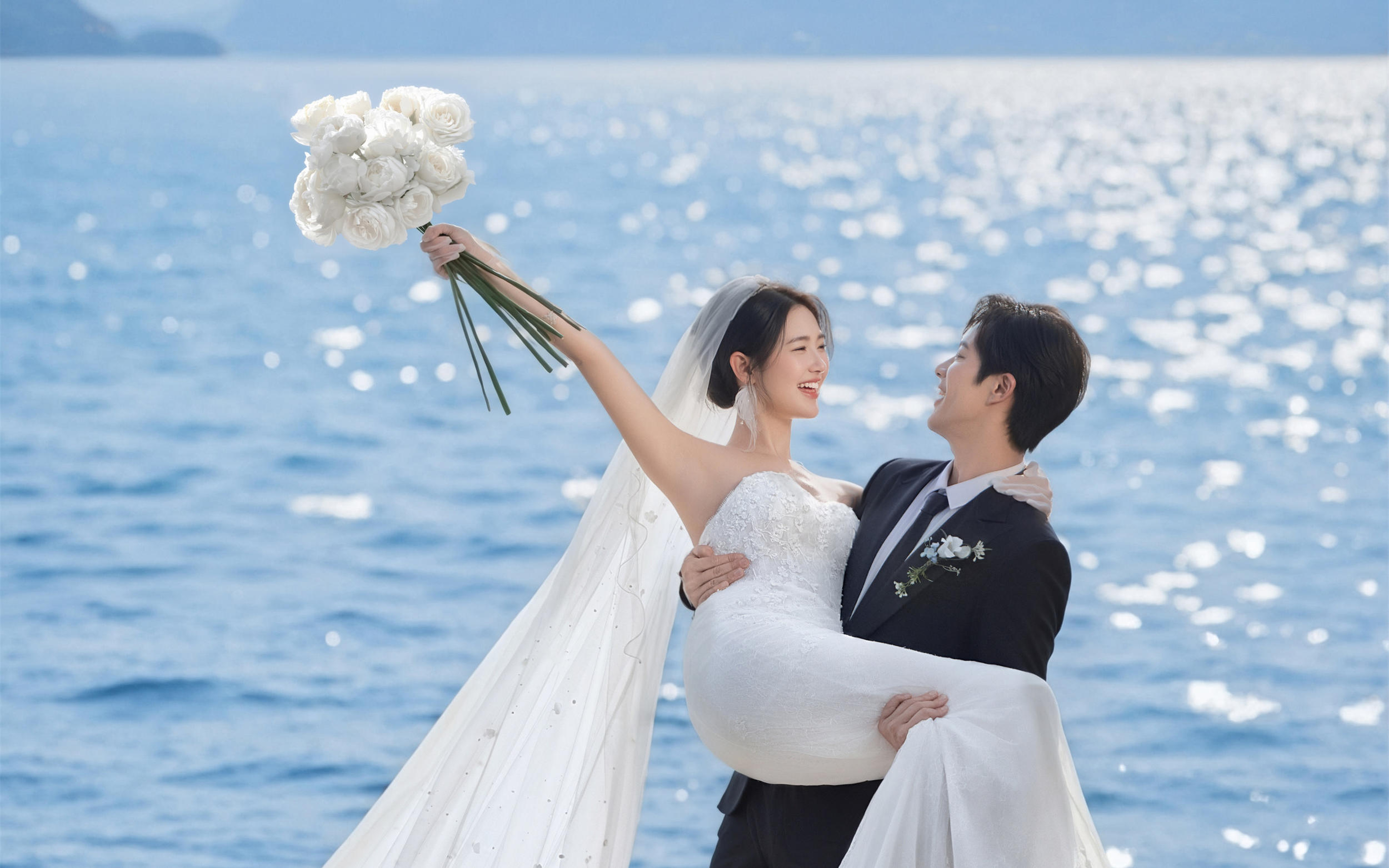 电影感超强的海景婚纱照🌊浪漫到心坎里