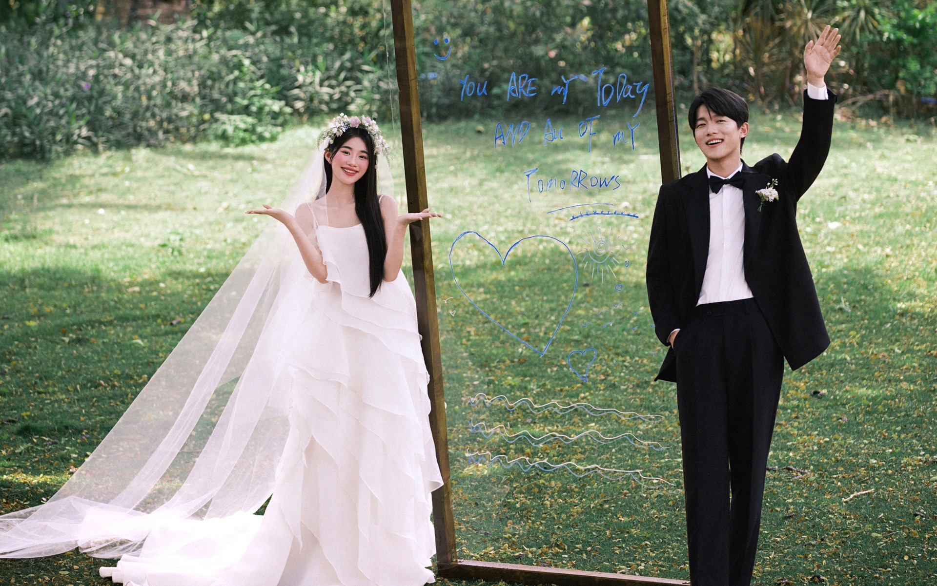 360°貌美的森系婚纱照！我能夸一整个夏天……
