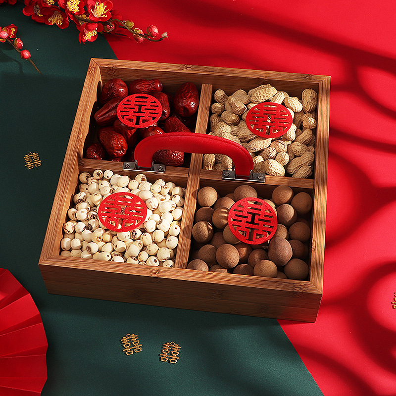 早生贵子干果盒结婚果盘婚庆用品