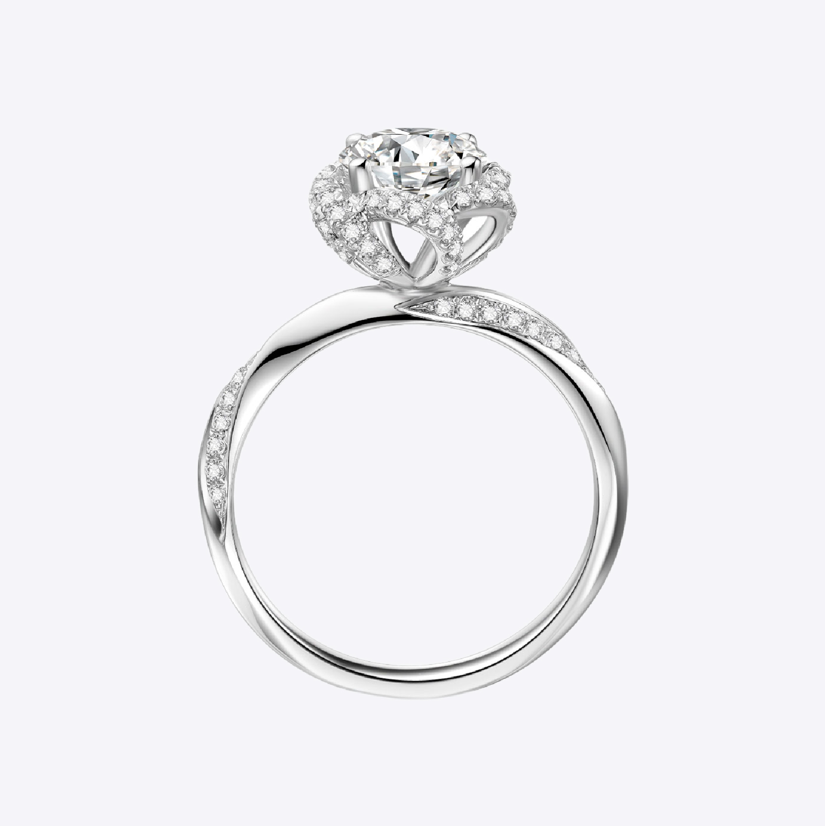 SHINEKEY 光钥 LceLoveII冰恋II Pt950钻戒 精选D色克拉钻