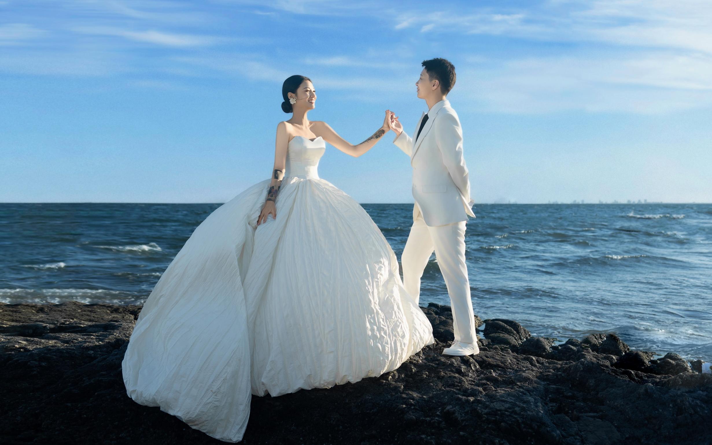 李先生&王女士10月214日海邊夕婚紗照客片分享