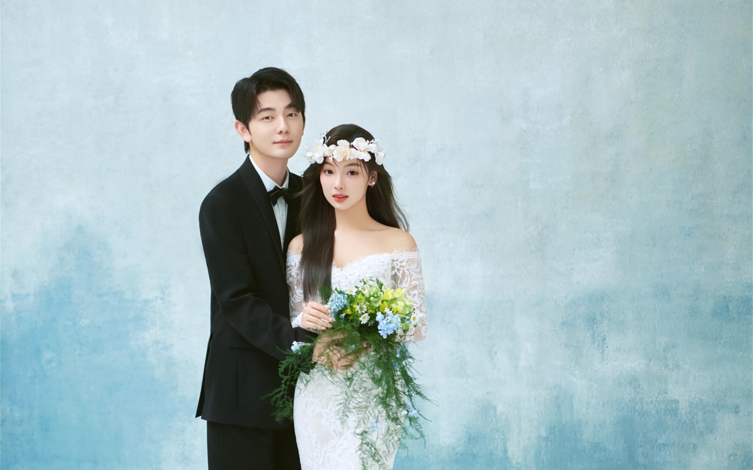 完全被美到‼️张张都很美的复古油画婚纱照